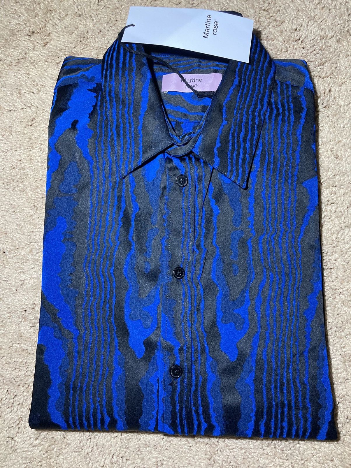 Martine Rose New AW24 Martine Rose Classic Bark Stripe Shirt 2024 Print Size US S / EU 44-46 / 1 - 1 Thumbnail