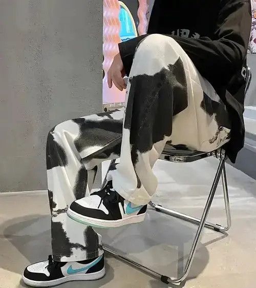 Jean Tie Dye Denim Pants - Black/White Size US 30 / EU 46 - 3 Thumbnail