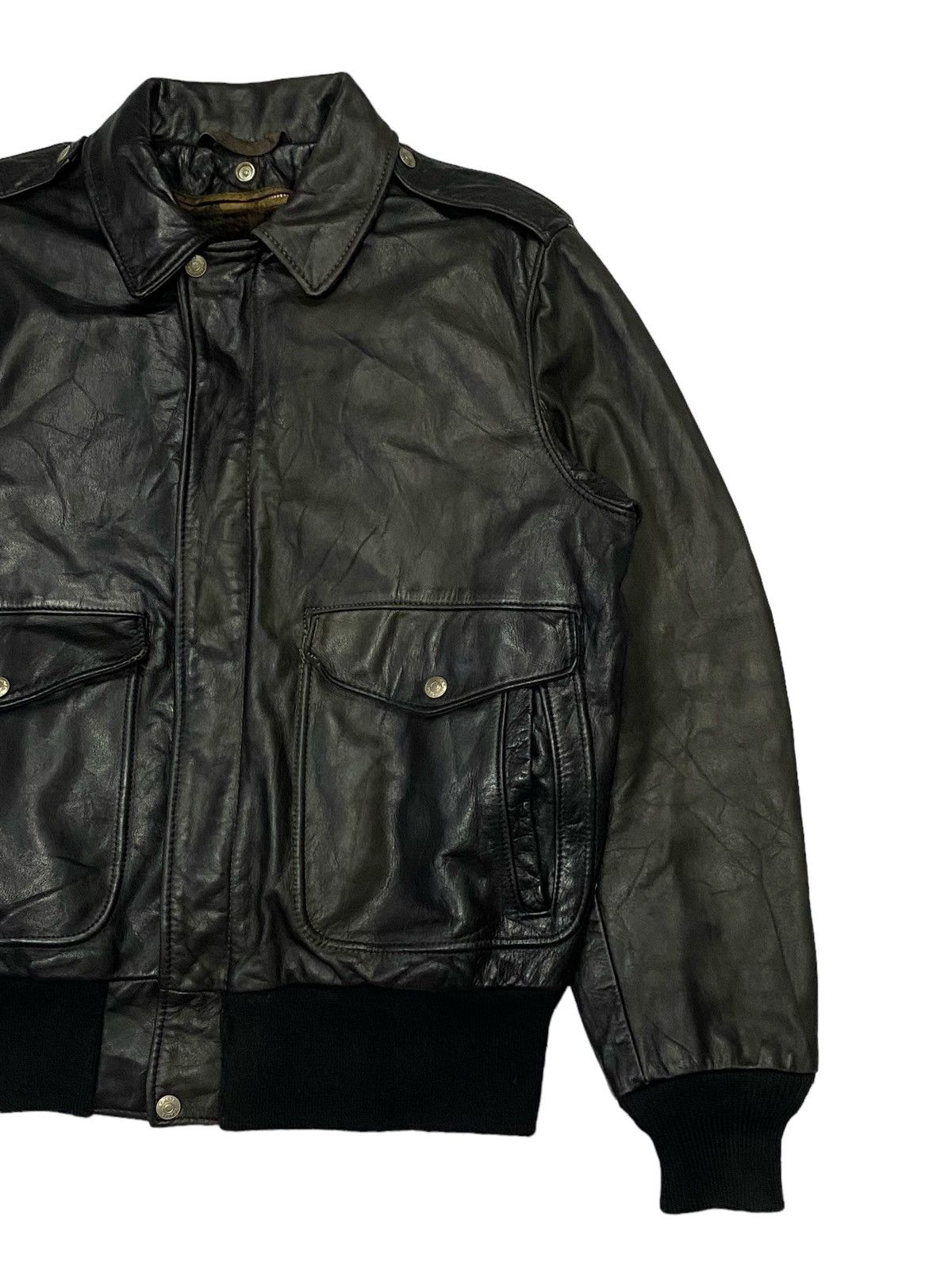 Schott Vintage Schott Leather A-2 Bomber Jacket Size US M / EU 48-50 / 2 - 16 Thumbnail