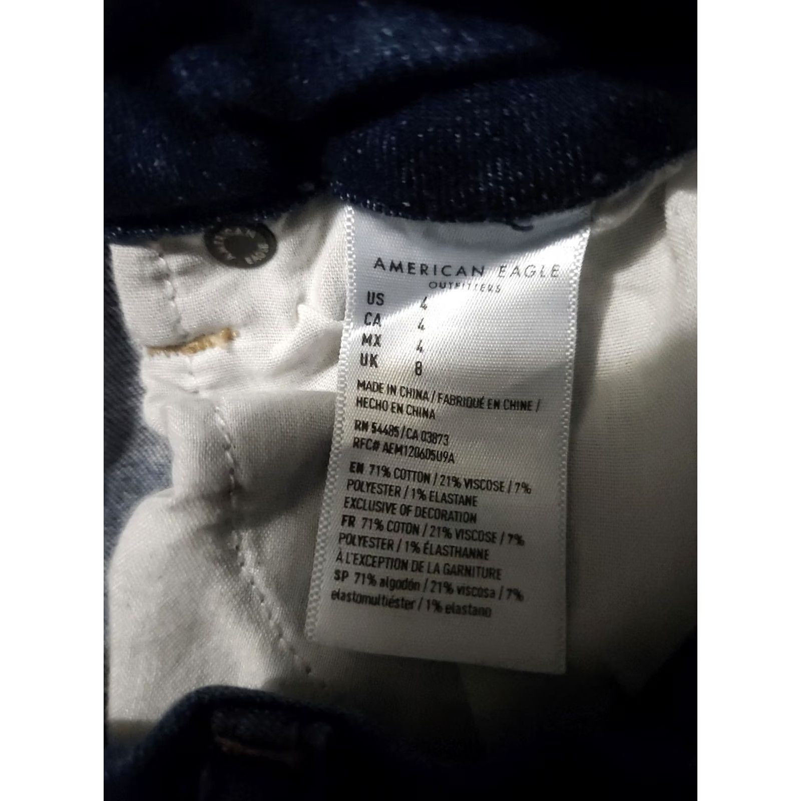 American Eagle Outfitters American Eagle Outfitters Shortie Shorts Women's 4 Blue Distressed Preppy High Rise 5-Pocket Denim Modern Regular Womens Size 27" / US 4 / IT 40 - 4 Thumbnail