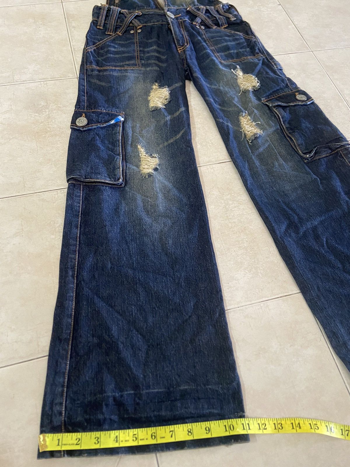 Hysteric Glamour Rare💥Blue Moon Flare Boot Cut Distressed Denim Pants Size US 30 / EU 46 - 24 Thumbnail
