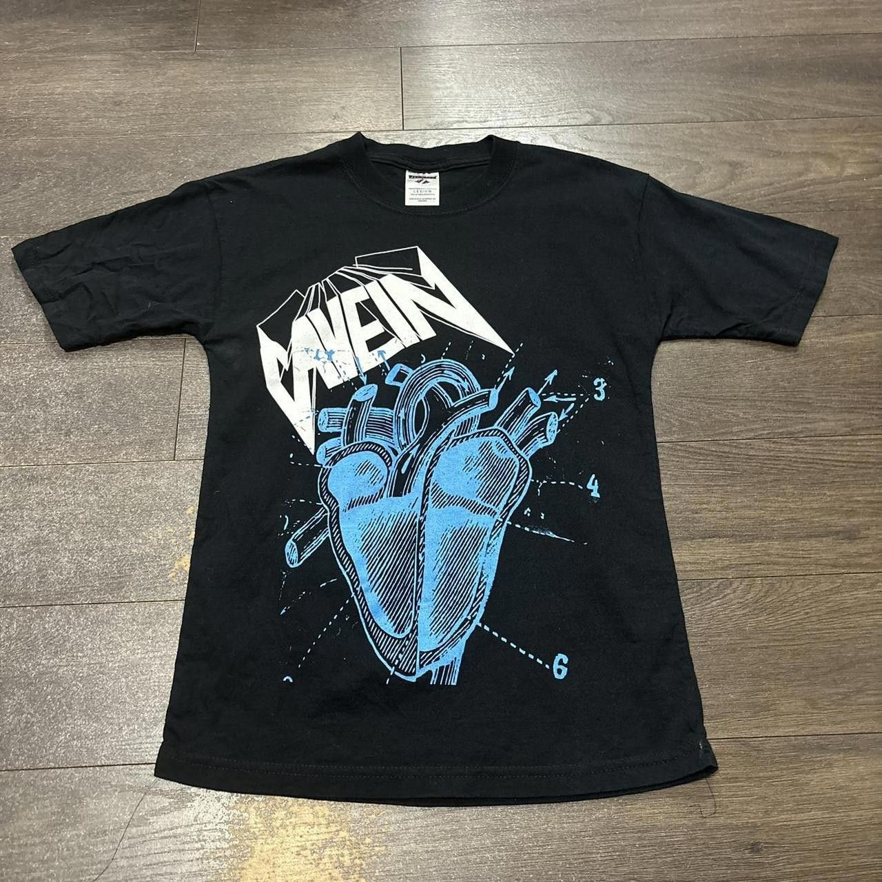 Jerzees vintage cave in heart t shirt Size US XS / EU 42 / 0 - 2 Thumbnail