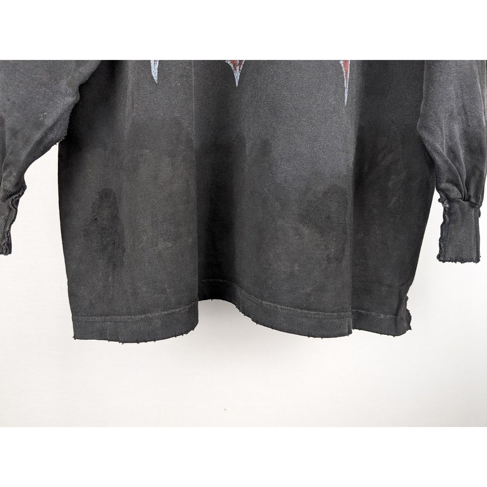 Balenciaga o1rshd1 L/S Double Front T-Shirt in Black Size US M / EU 48-50 / 2 - 5 Thumbnail