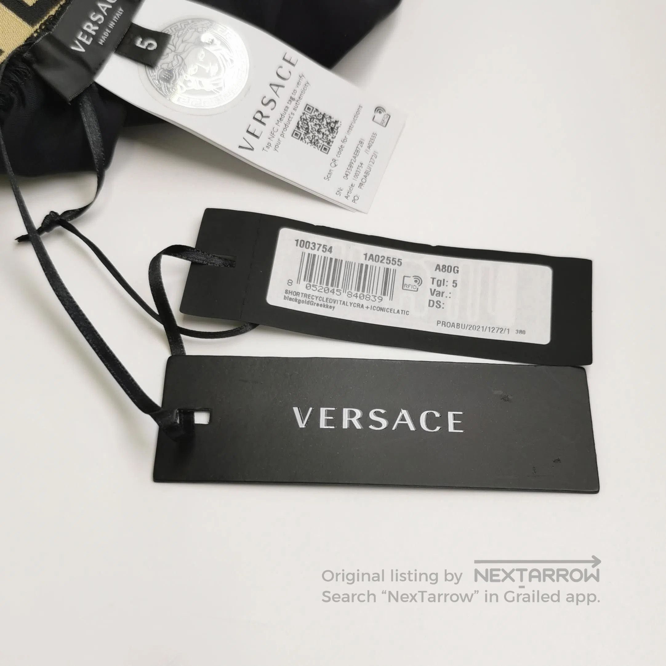 Versace Versace Medusa Black Cotton Shorts M. Size US 26 / EU 42 - 2 Thumbnail