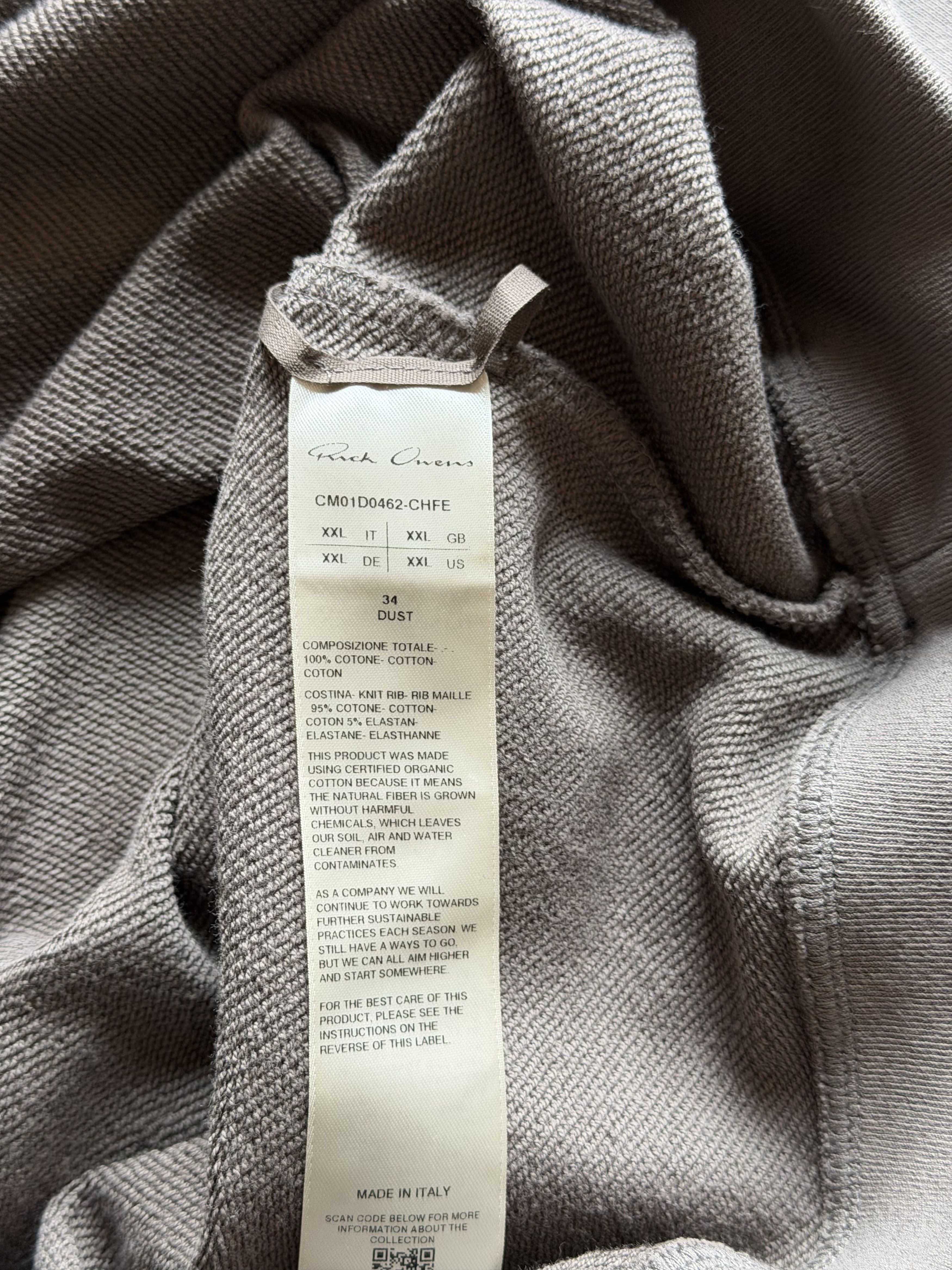 Champion × Rick Owens Rick Owens Champion Jumbo Sweatshirt in Dust Size US XXL / EU 58 / 5 - 8 Thumbnail