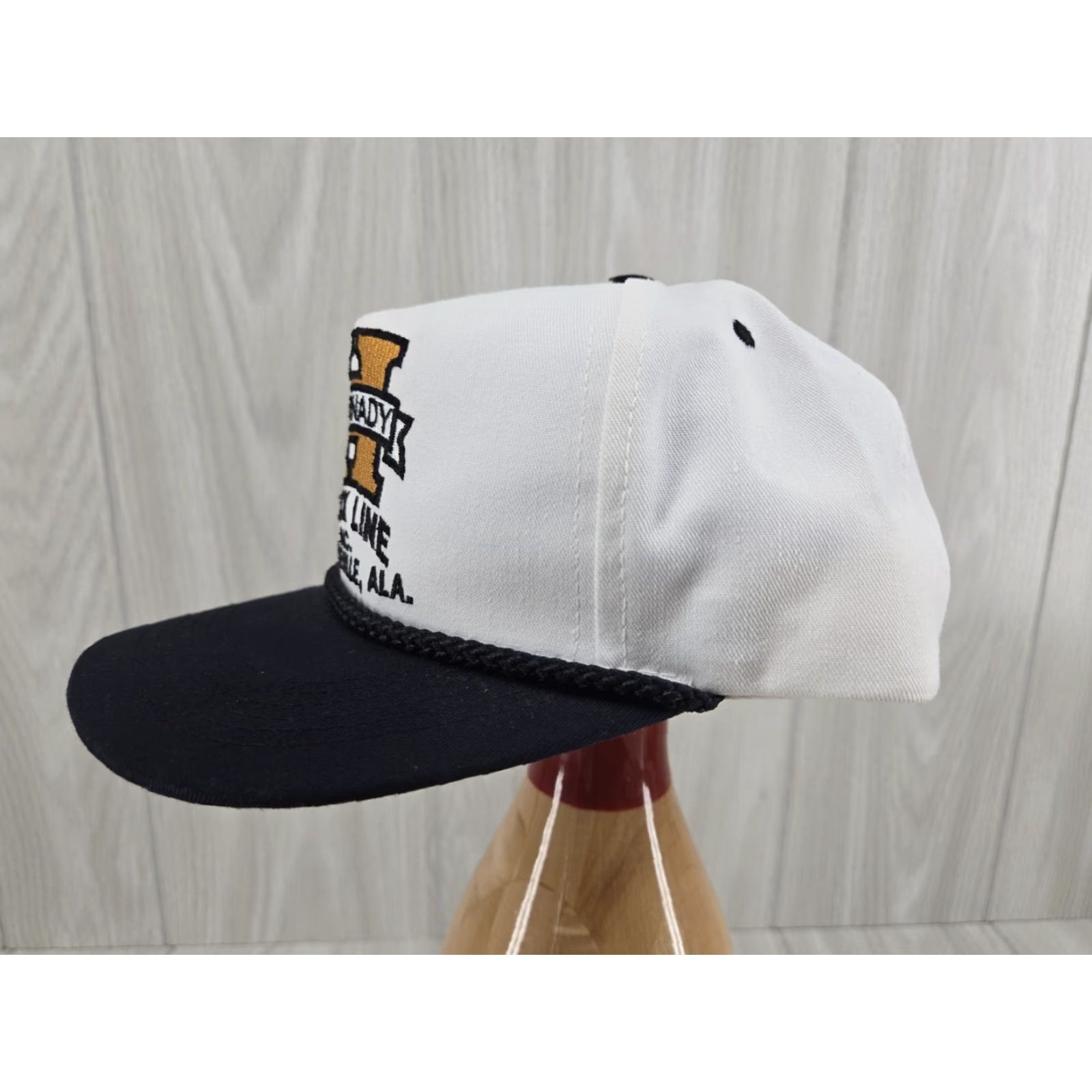Logo 7 VINTAGE Hornady Truck Line Logo Rope Snap Back Trucker Hat Unisex Adults One Size White OSFA Adjustable Hats Mens Womens Boys Girls Size ONE SIZE - 5 Thumbnail