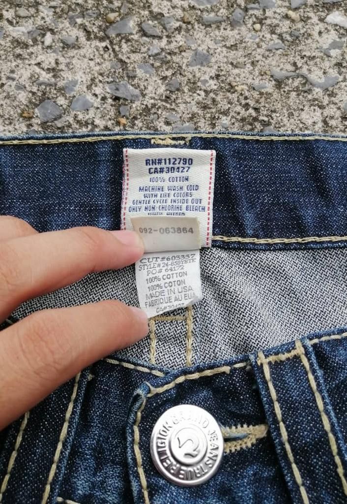 True Religion True Religion Rainbow Billy Distressed Denim Jeans Size US 32 / EU 48 - 6 Thumbnail