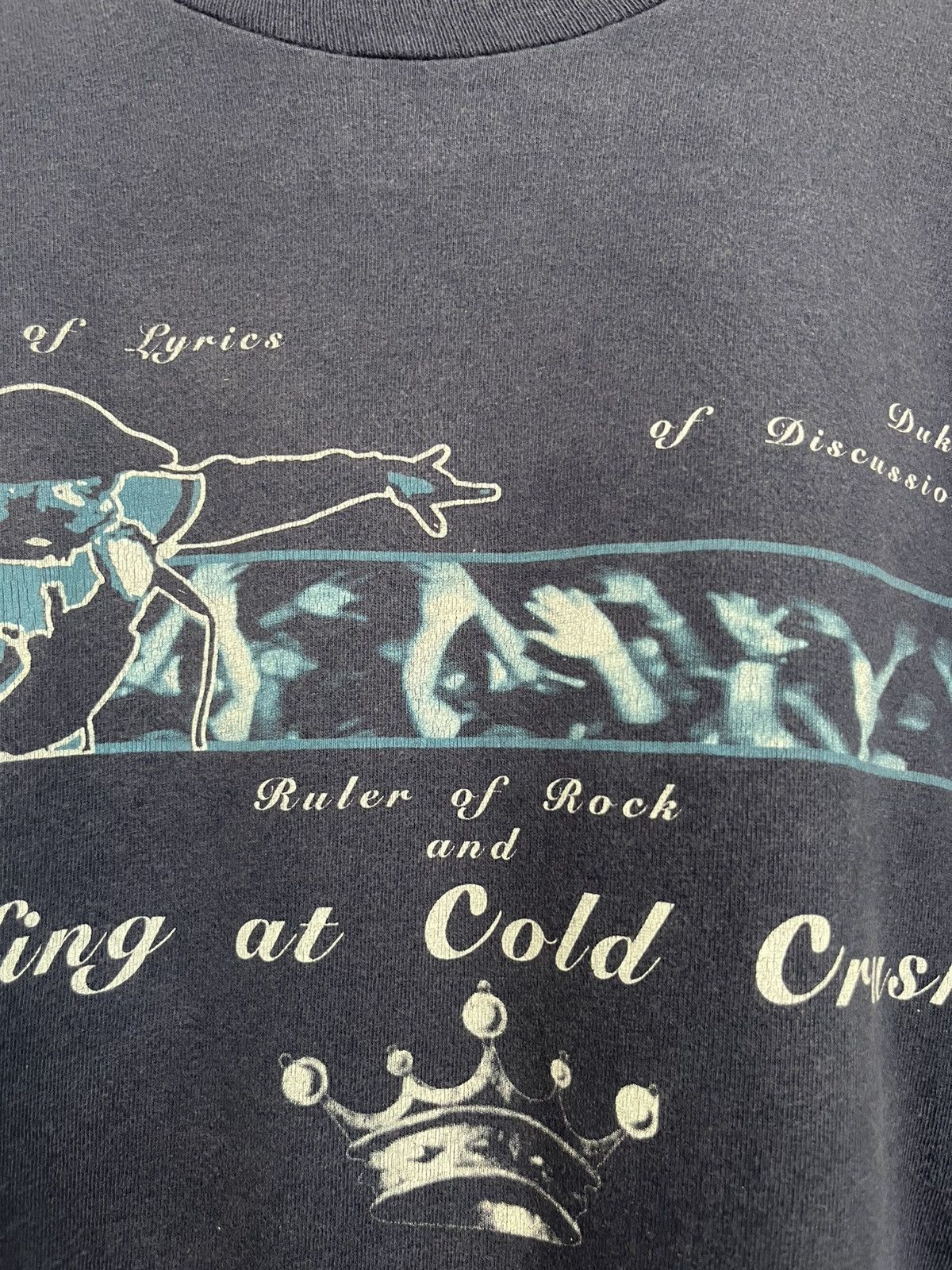 Rap Tees 🔥 Crazy Sunfaded Conart Style RUN DMC KING AT COLD CRUSHIN Size US XL / EU 56 / 4 - 5 Thumbnail