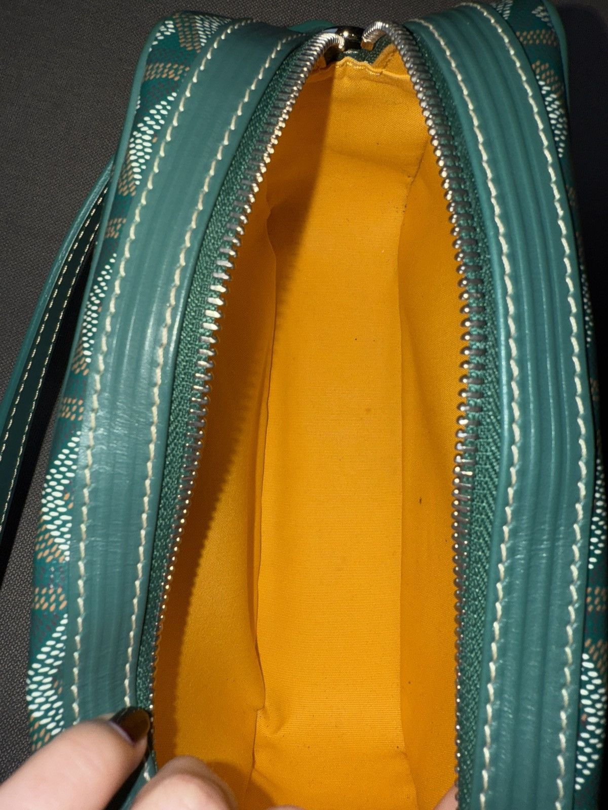 Goyard Goyard Cap Vert Goyardine Bag Green Size ONE SIZE - 14 Thumbnail