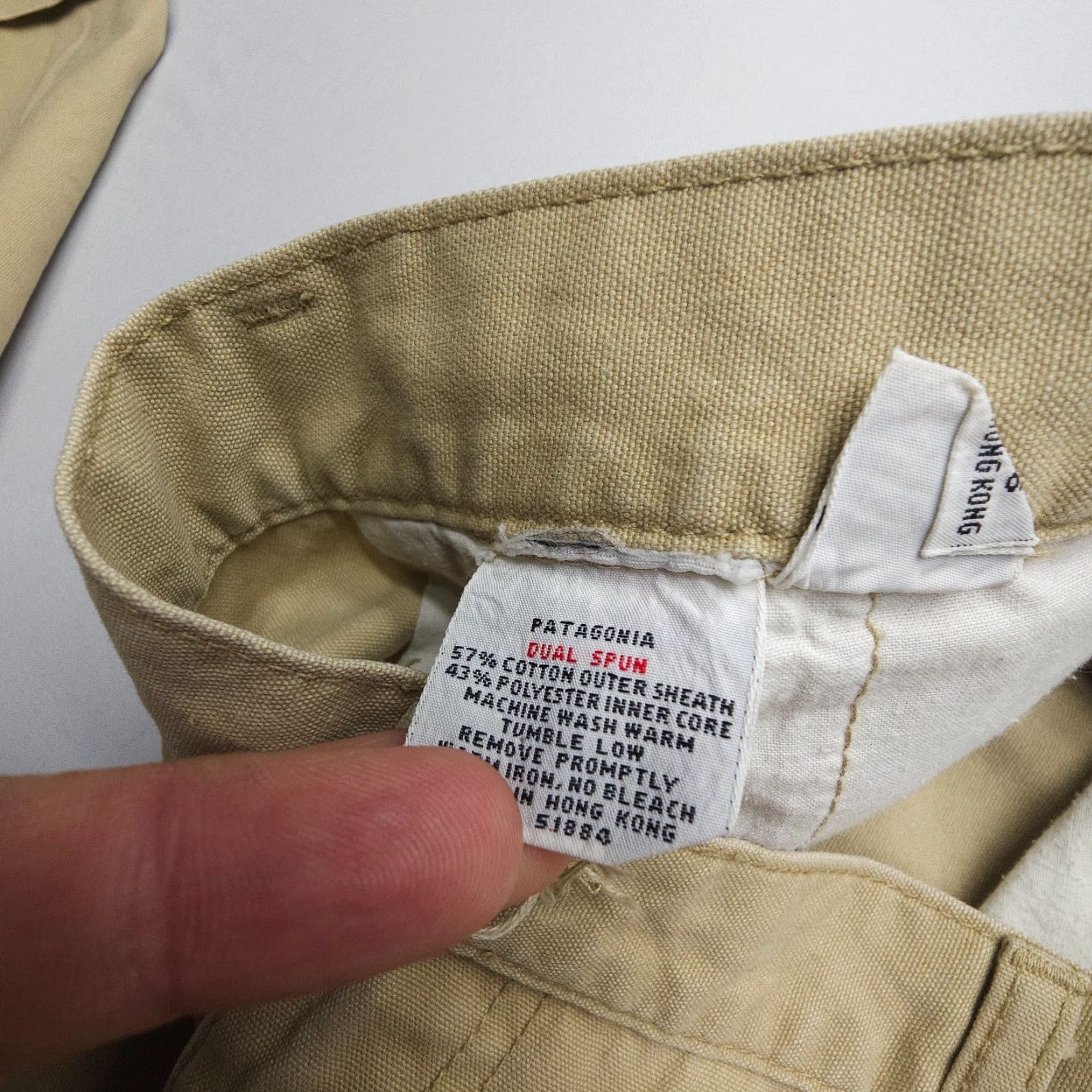 Patagonia VINTAGE Patagonia DualSpun Pants Mens 36 (34x30) Gorpcore Pleated Cuffed Canvas Size US 36 / EU 52 - 4 Thumbnail