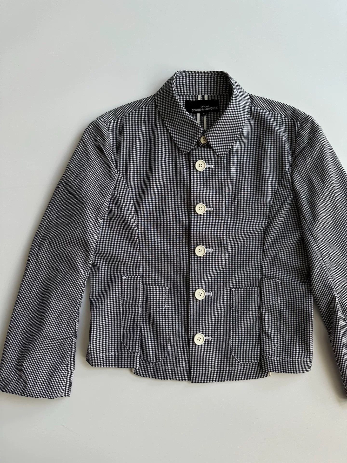 Comme des Garcons COMME DES GARCONS Houndstooth Shirt Jacket Size US S / EU 44-46 / 1 - 1 Thumbnail
