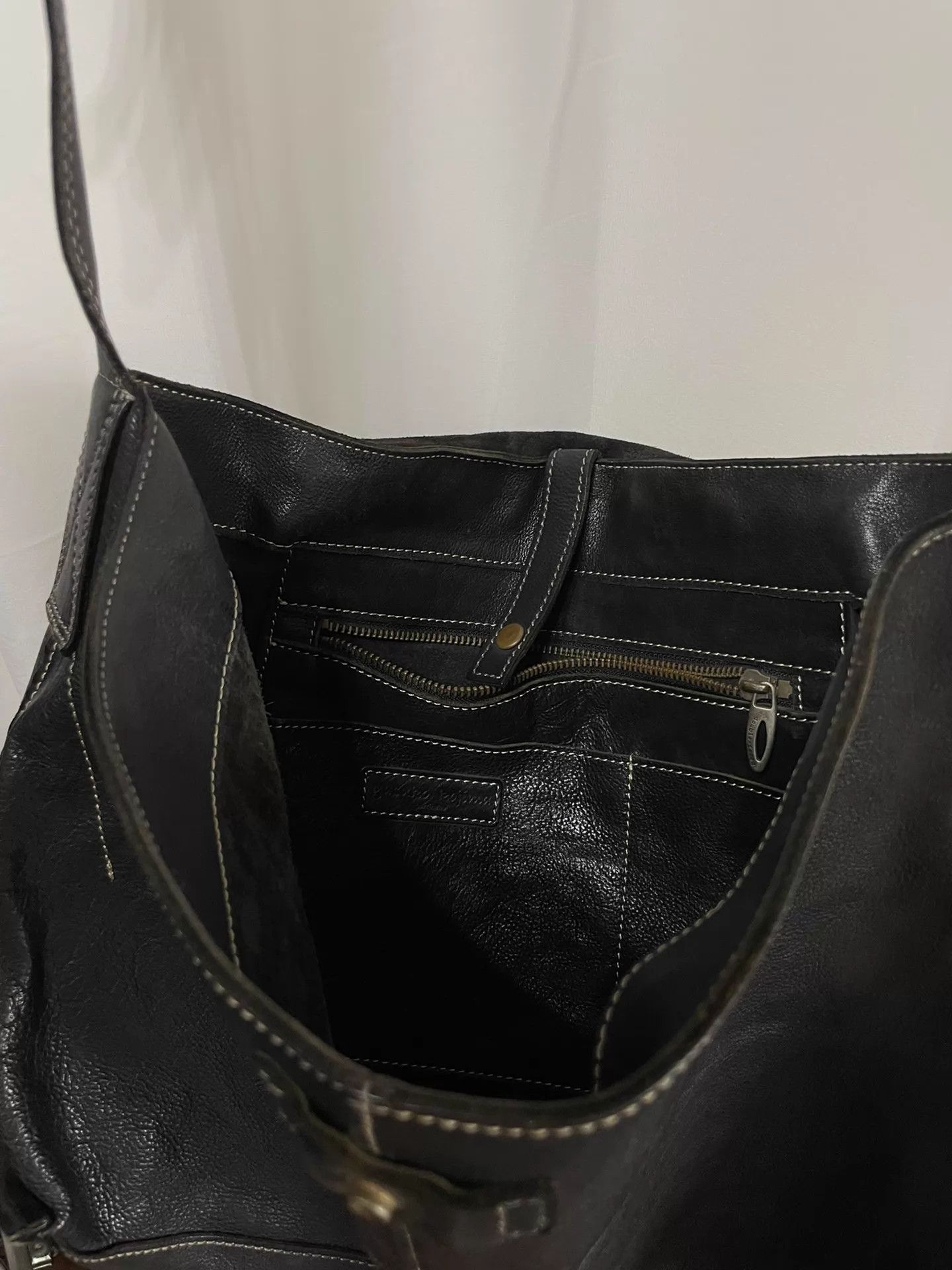 Other Yasuro Rojima Vtg Cowhide Irregular Unisex S/C Bag Size ONE SIZE - 6 Thumbnail