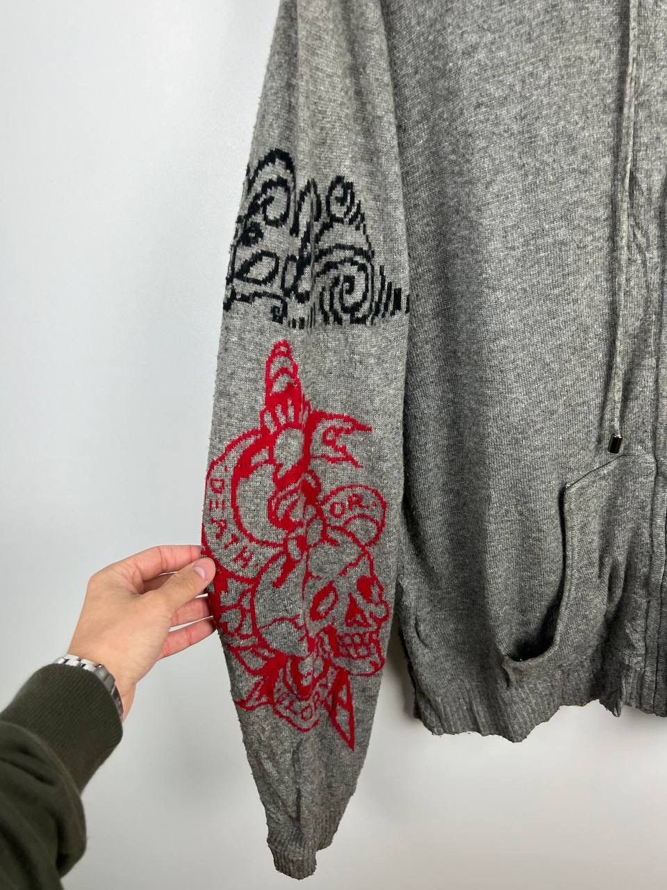 Ed Hardy Ed Hardy vintage crazy zip sweater size XXL Size US XXL / EU 58 / 5 - 9 Thumbnail