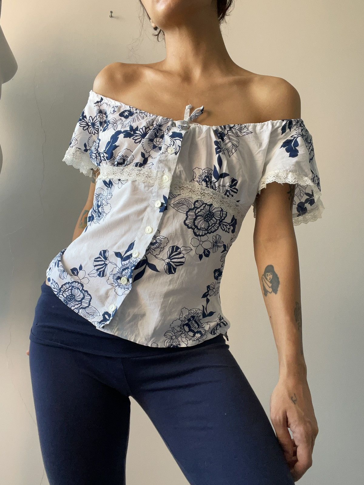Vintage Y2k Adil isik blouse Size XS / US 0-2 / IT 36-38 - 3 Thumbnail