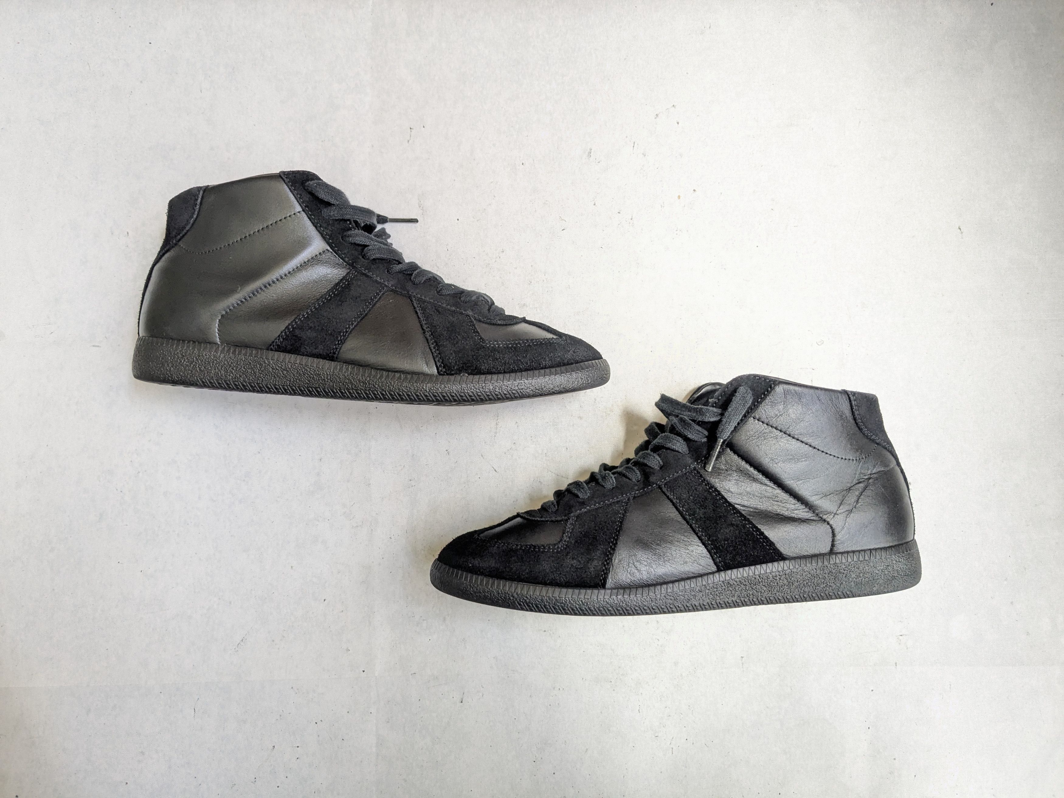 Maison Margiela Maison Margiela GAT Replica Black 10 43 High Tops Suede Size US 10 / EU 43 - 1 Thumbnail