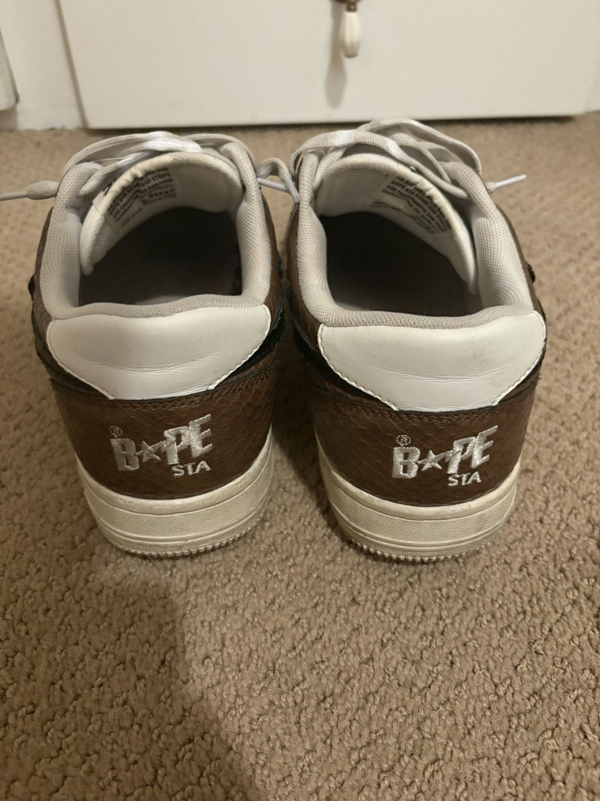 Bape Bathing Ape Crocodile Skin Bapesta Sneakers Size 9.5 Size US 9.5 / EU 42-43 - 5 Thumbnail