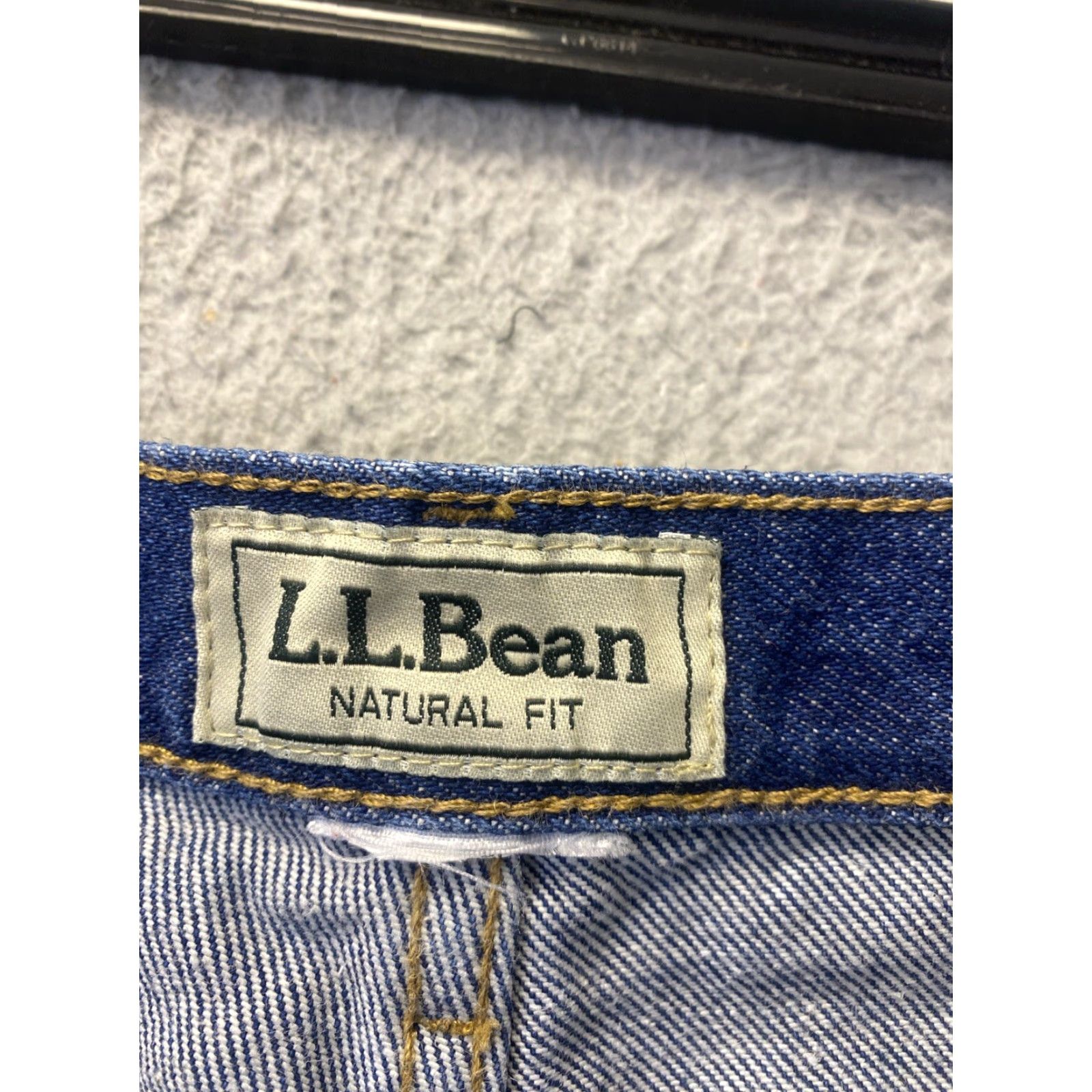 Vintage L.L. Bean Jeans Mens 38x34 Blue Medium Wash Straight Fit Denim 90s Size US 38 / EU 54 - 8 Thumbnail