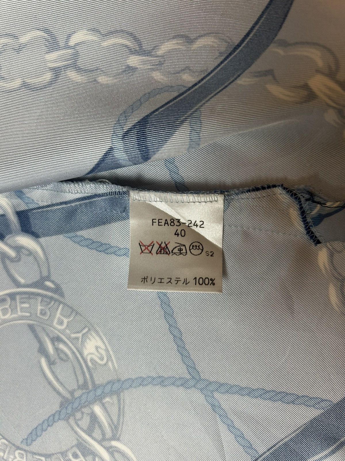 Burberry × Designer BURBERRY CHAIN PATTERN BUTTON UP SHIRT Size S / US 4 / IT 40 - 7 Thumbnail