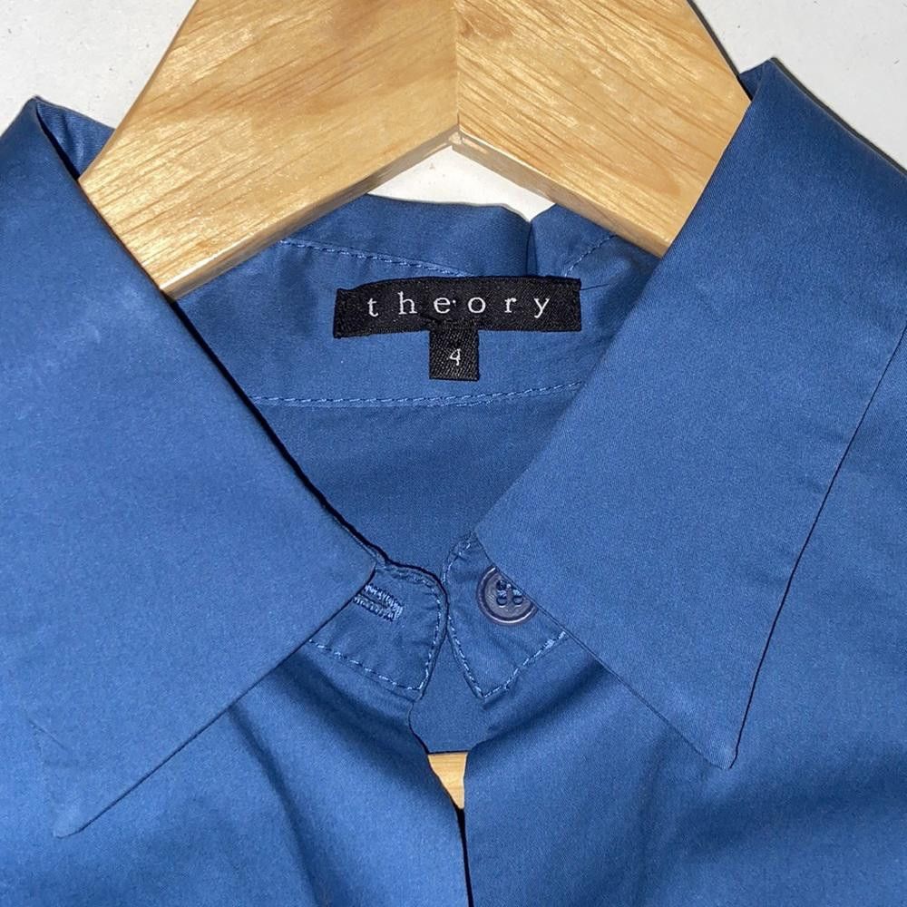 Theory Theory l Button Down A-Line Dress W/ Leopard Trim Size 4 Size S / US 4 / IT 40 - 9 Thumbnail