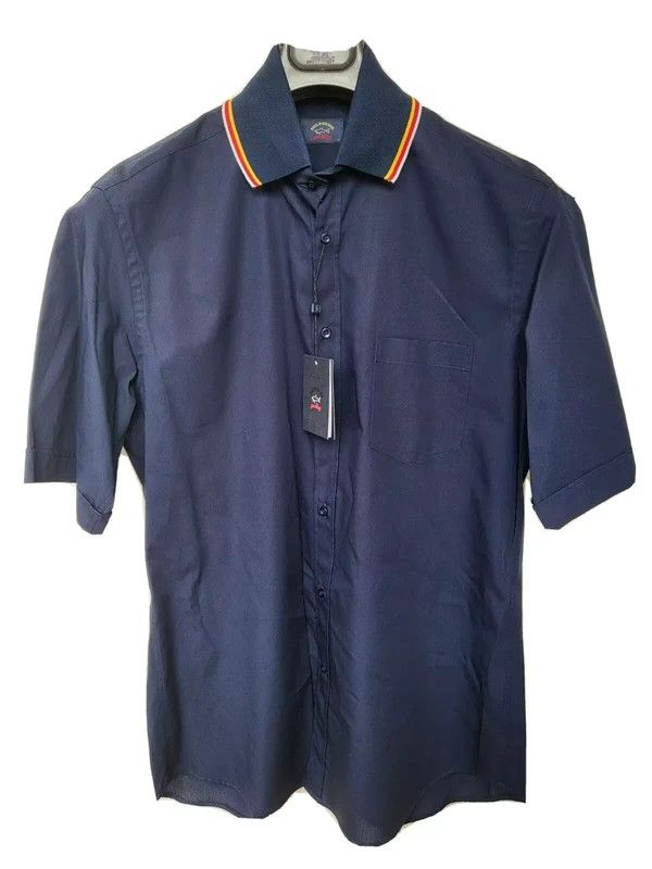 Paul & Shark RRP320€ PAUL&SHARK sz L NWT Shirts Short Sleeves Solid Size US L / EU 52-54 / 3 - 1 Thumbnail