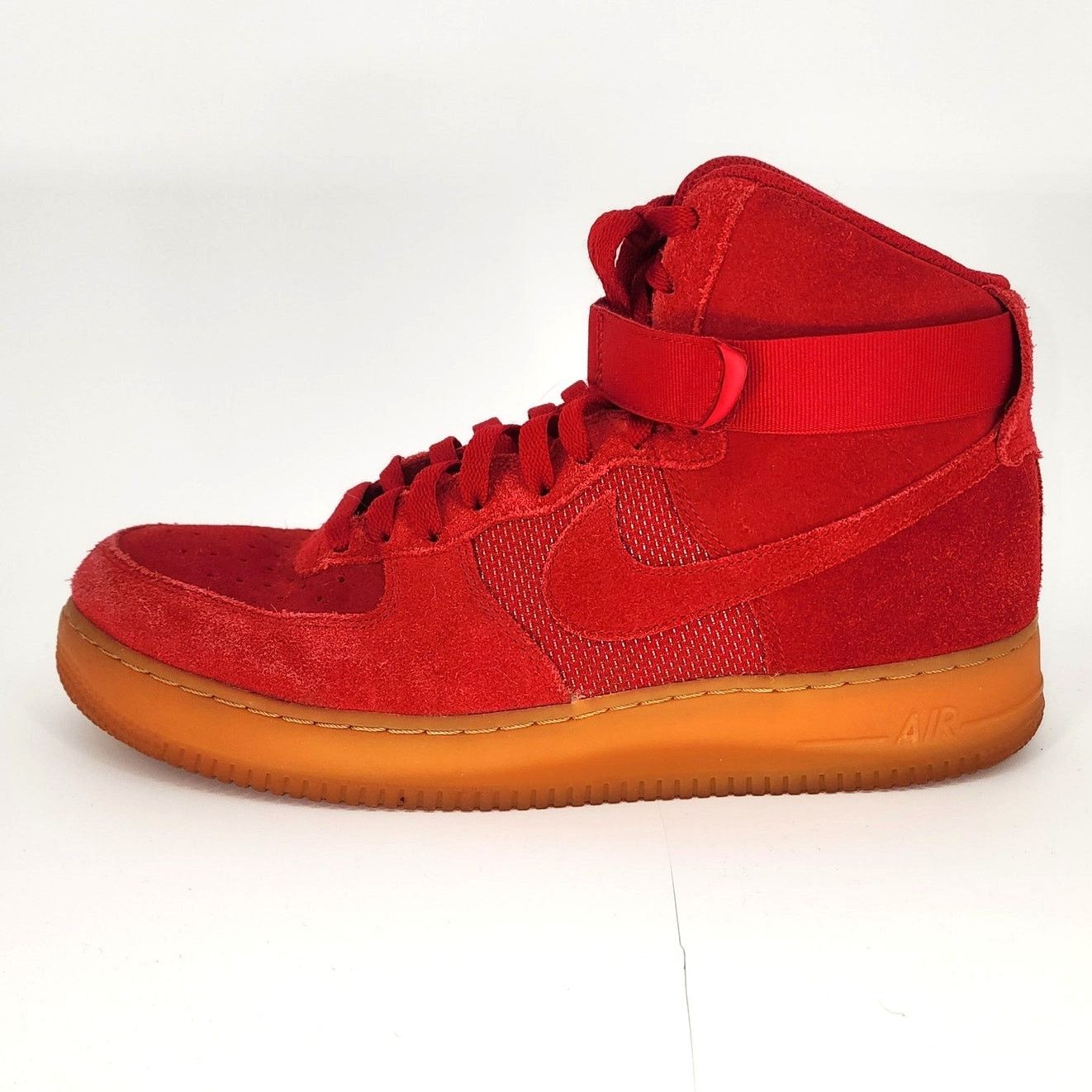 Nike Nike Air Force 1 High Red Suede Gum Sole Sneakers Men’s 11.5 Size US 11.5 / EU 44-45 - 6 Thumbnail