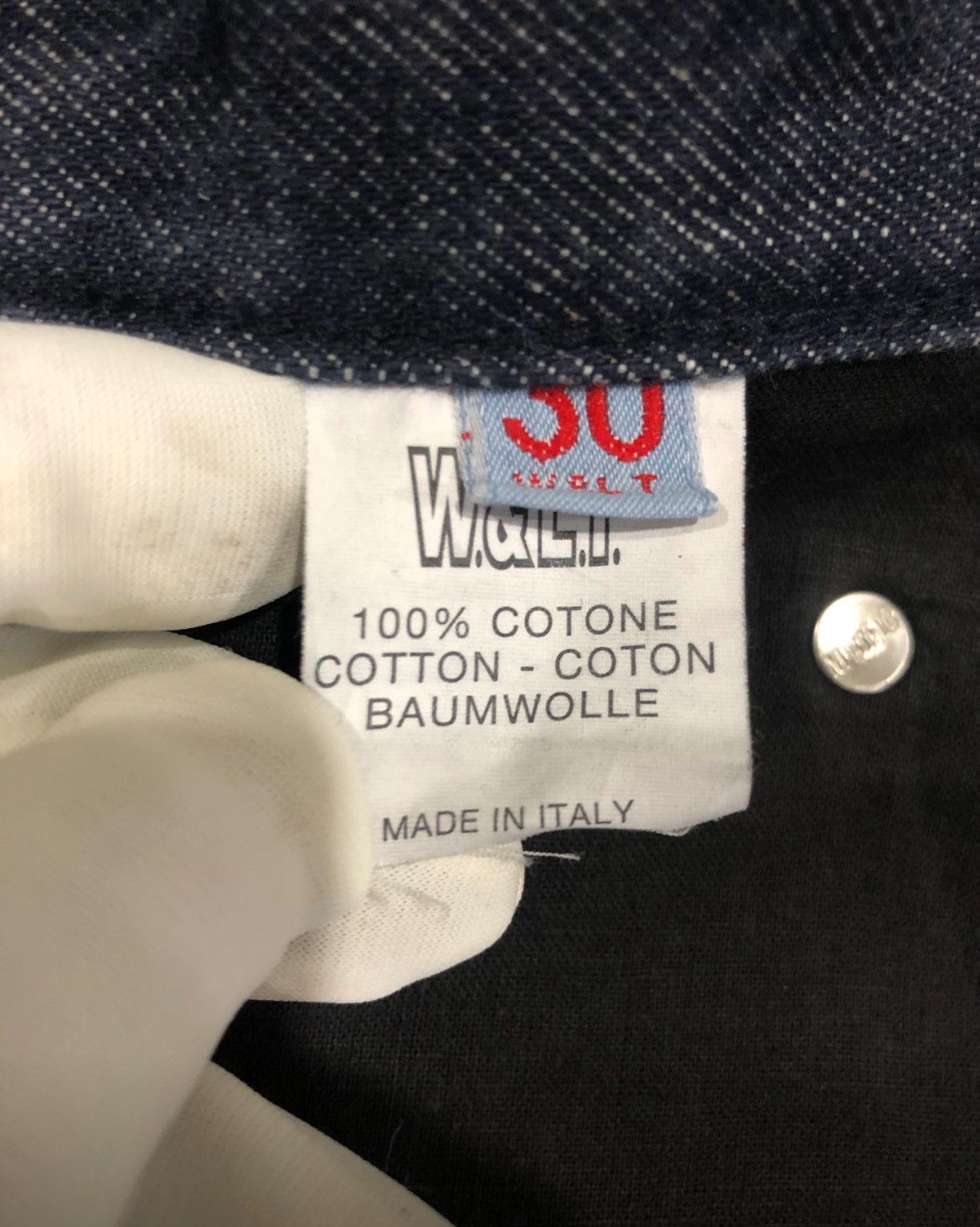 Walter Van Beirendonck ▶️ W&LT /Walter Van Beirendonck Aw97 Studded Jeans Size US 30 / EU 46 - 10 Thumbnail