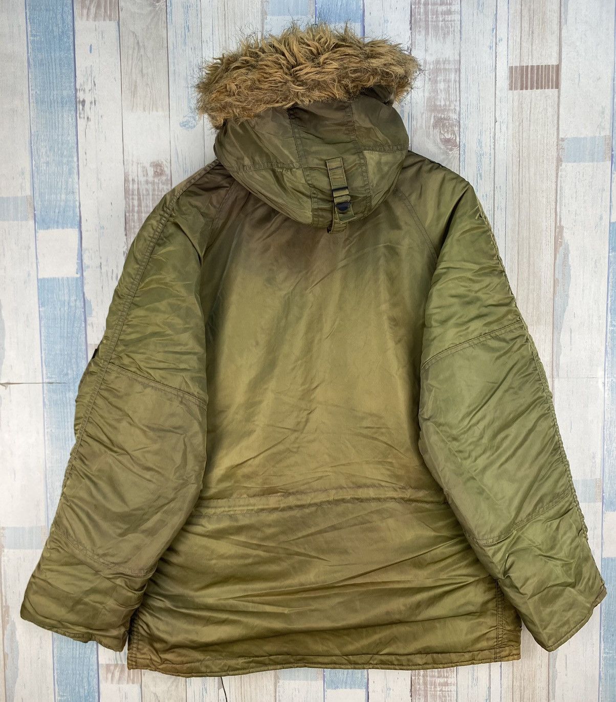 Alpha Industries × Vintage Vintage Alpha Industries Parka Cold Weather Sun Faded Size US L / EU 52-54 / 3 - 2 Thumbnail