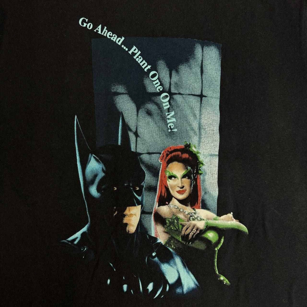 Warner Bros Vintage 90s Batman Poison Ivy Kiss Superhero Villain T-Shirt Size US XL / EU 56 / 4 - 2 Thumbnail