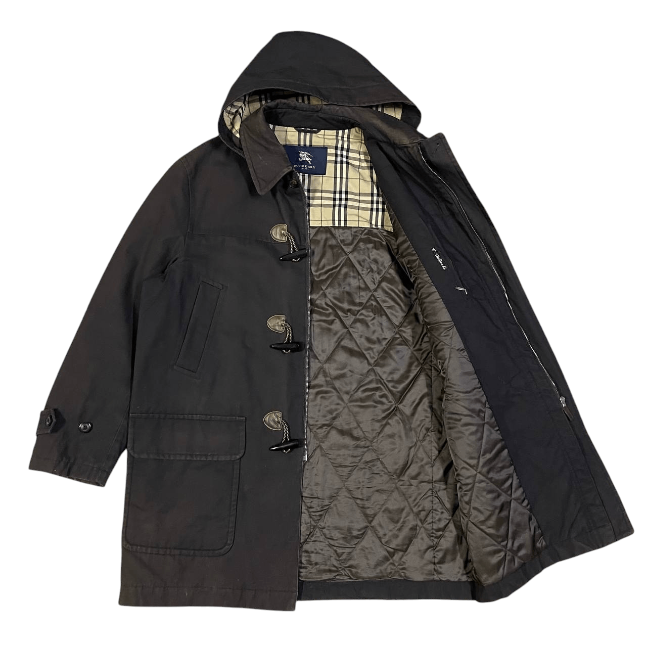 Burberry Vintage Burberry London Nova Check Duffle Coat Size US L / EU 52-54 / 3 - 1 Thumbnail
