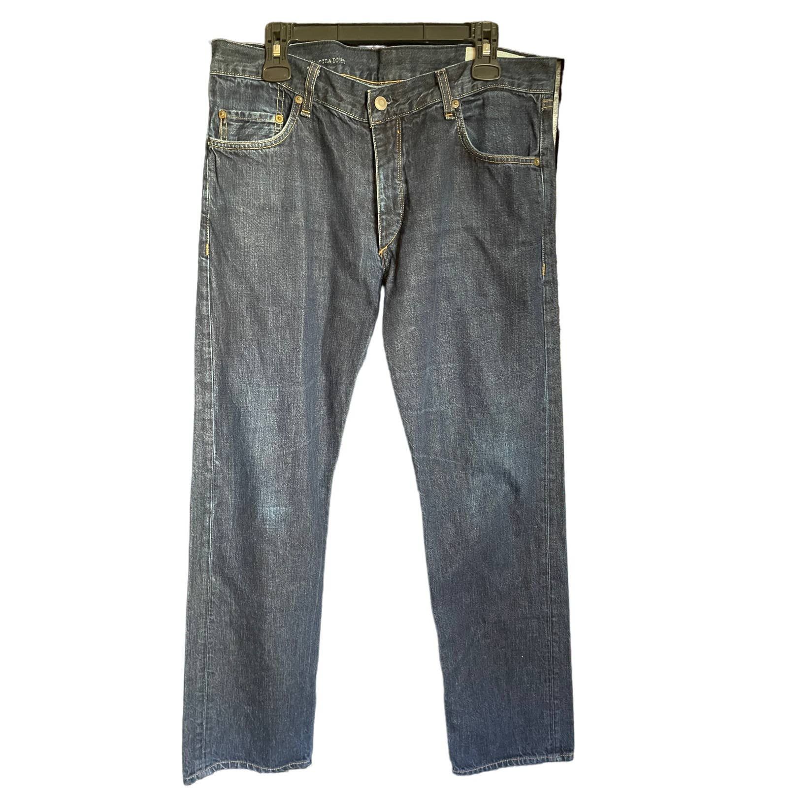Rag & Bone Mens Stretch Mid Rise Straight Jeans SZ36 Blue