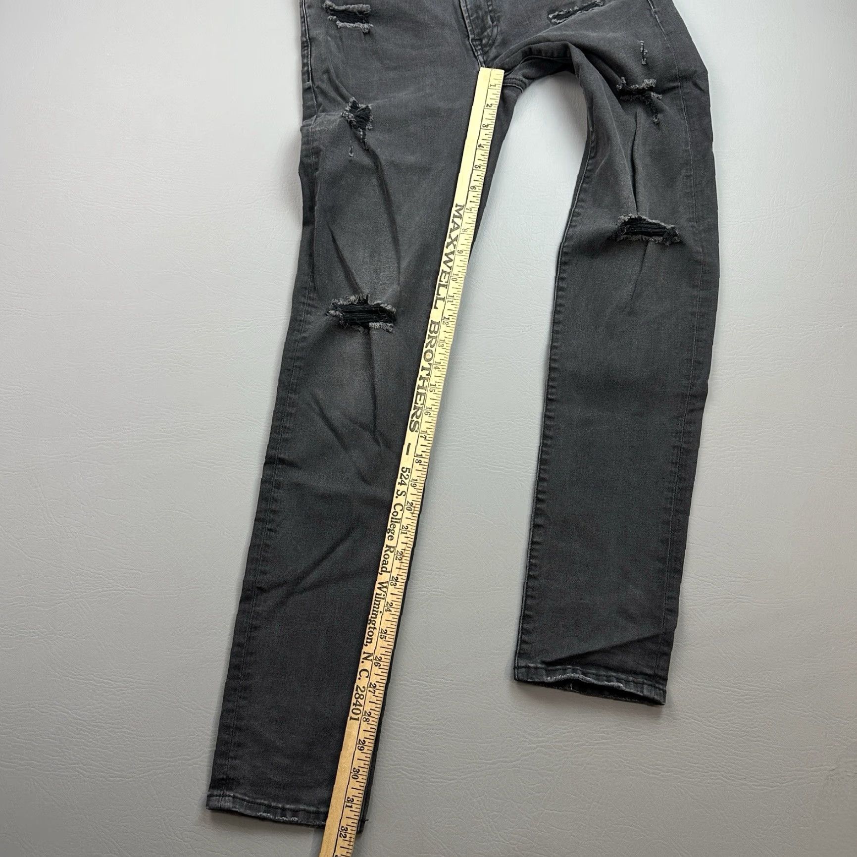 American Eagle Outfitters VINTAGE American Eagle Jeans Mens 28x32 Black Next Level Flex Slim Distressed Stretch Size US 28 / EU 44 - 2 Thumbnail