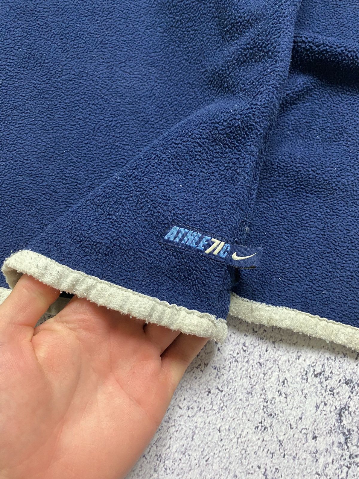 Nike × Vintage Vintage Nike Center Logo Fleece 1/4 Zip Jacket Size US S / EU 44-46 / 1 - 7 Thumbnail