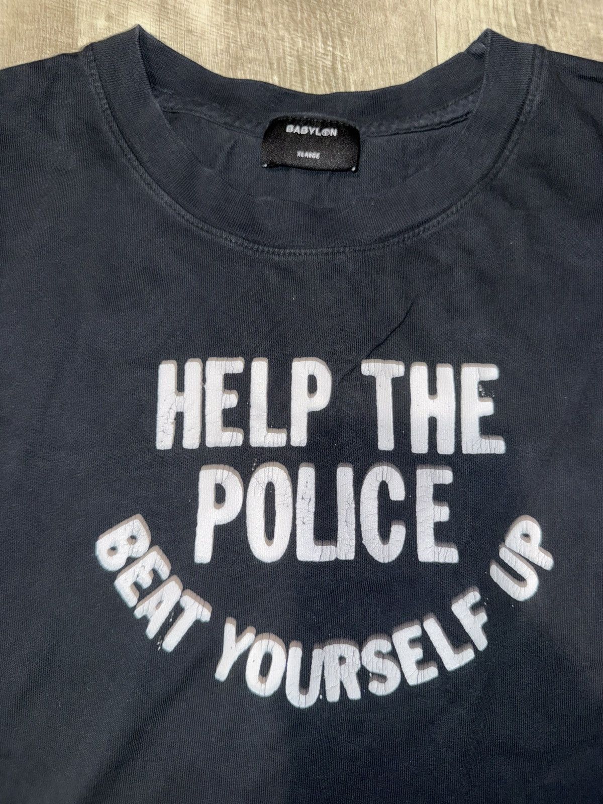 Babylon "Help The Police, Beat Yourself Up" T Size US XL / EU 56 / 4 - 3 Thumbnail