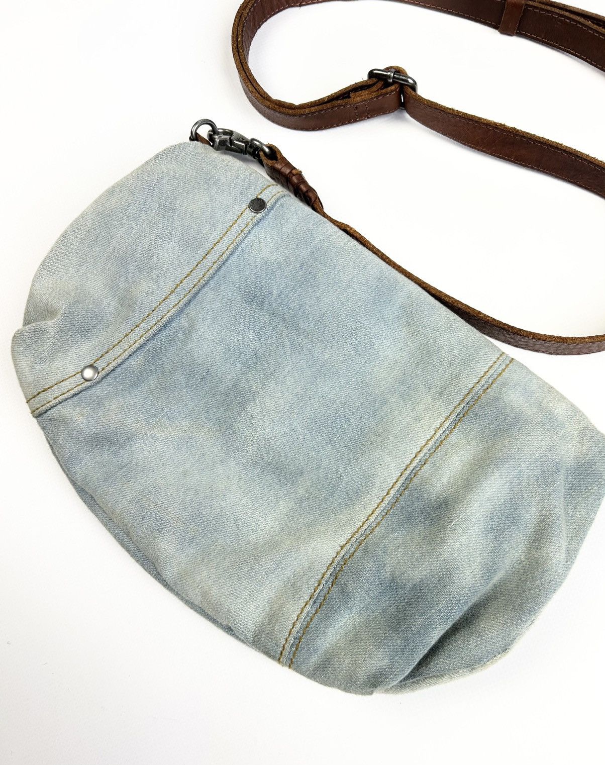 Diesel × Vintage Vintage Diesel Avantgarde Shoulder Jeans Bag Rare Y2K Size ONE SIZE - 5 Thumbnail