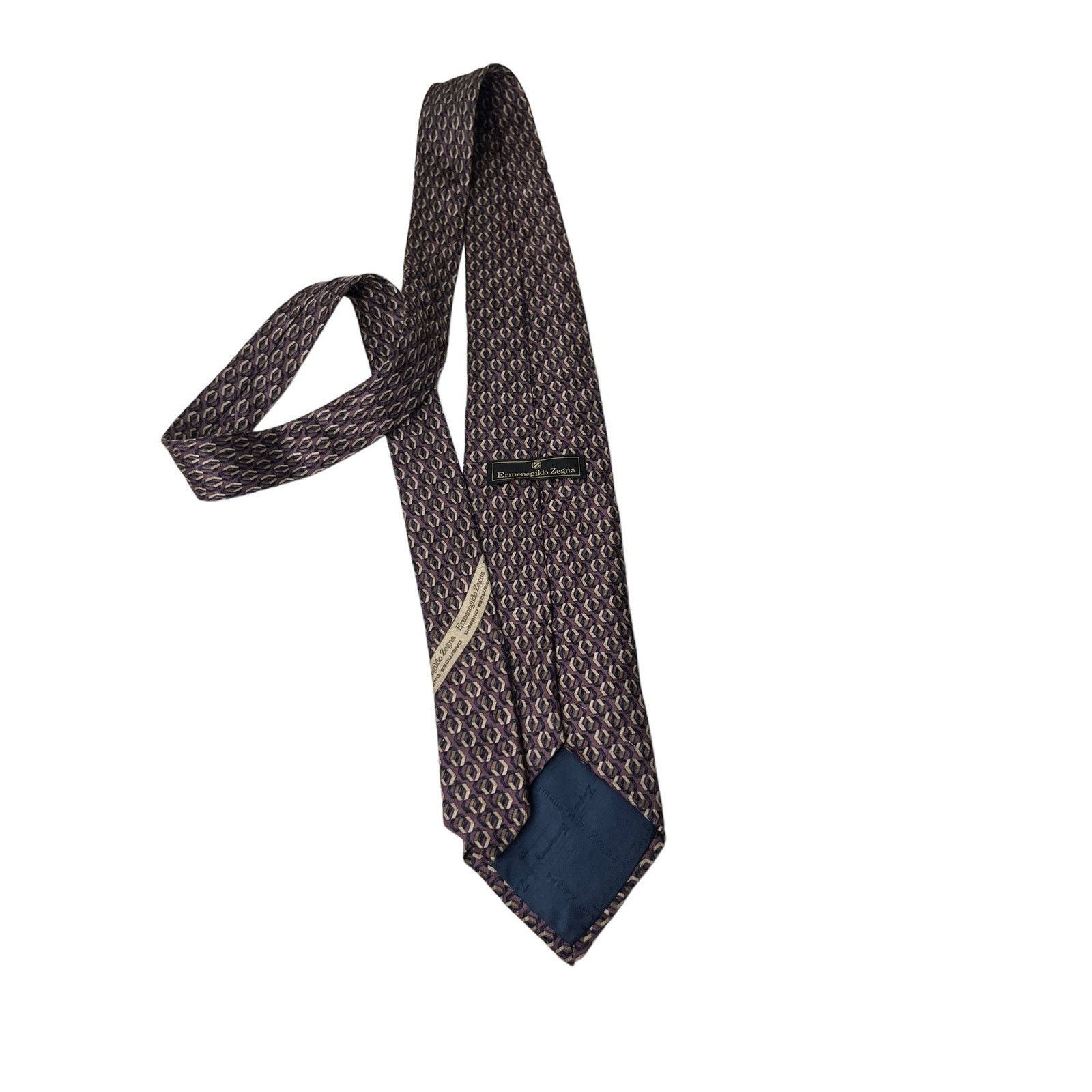 Ermenegildo Zegna Ermenegildo Zegna Purple Silk tie Made in Italy Size ONE SIZE - 2 Thumbnail