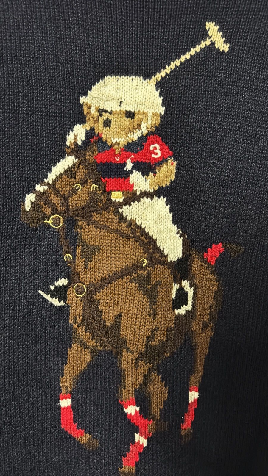 Polo Ralph Lauren Polo Ralph Lauren Jockey Bear Sweater Size US XL / EU 56 / 4 - 3 Thumbnail