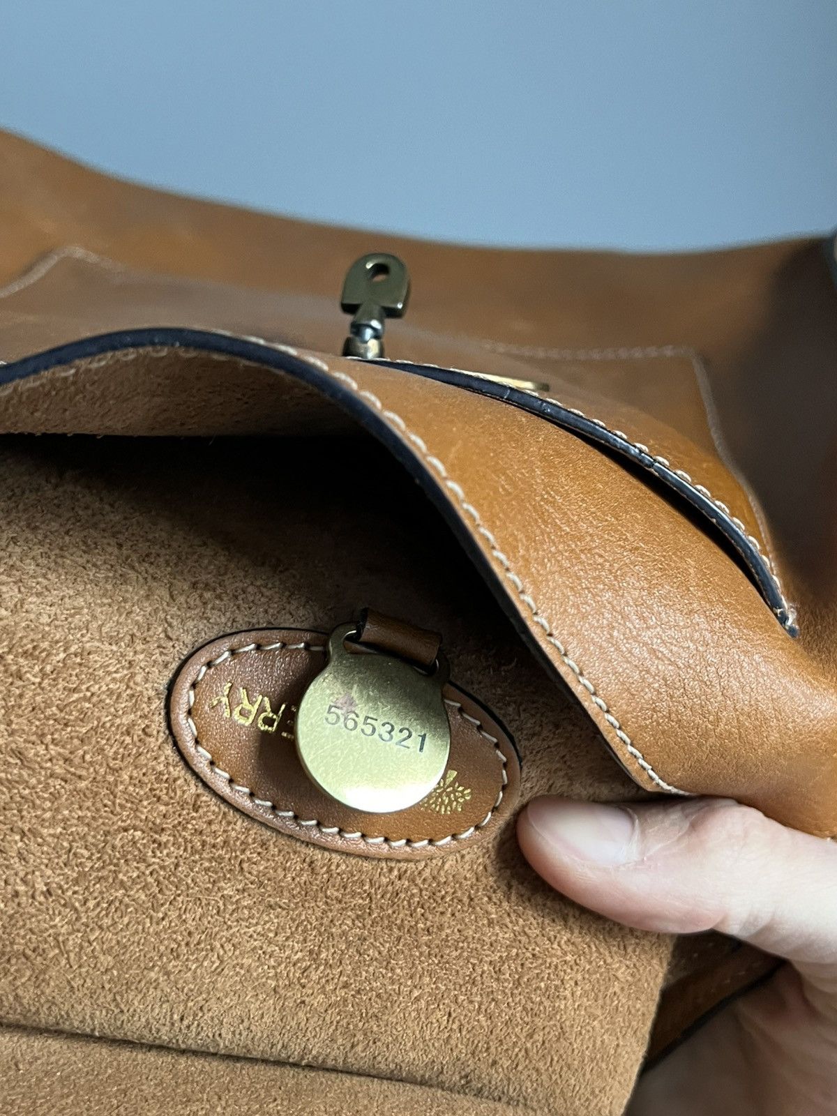 Mulberry Mulberry Genuine Antony Oak Tan Leather Cross Body Handbag Size ONE SIZE - 13 Thumbnail