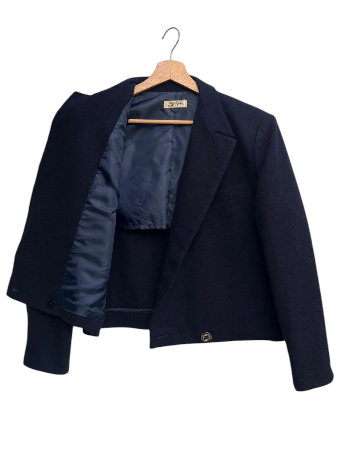 Jean Paul Gaultier Vintage 80’s Jean Paul Gaultier by Onward Cropped Jacket Size S / US 4 / IT 40 - 4 Thumbnail