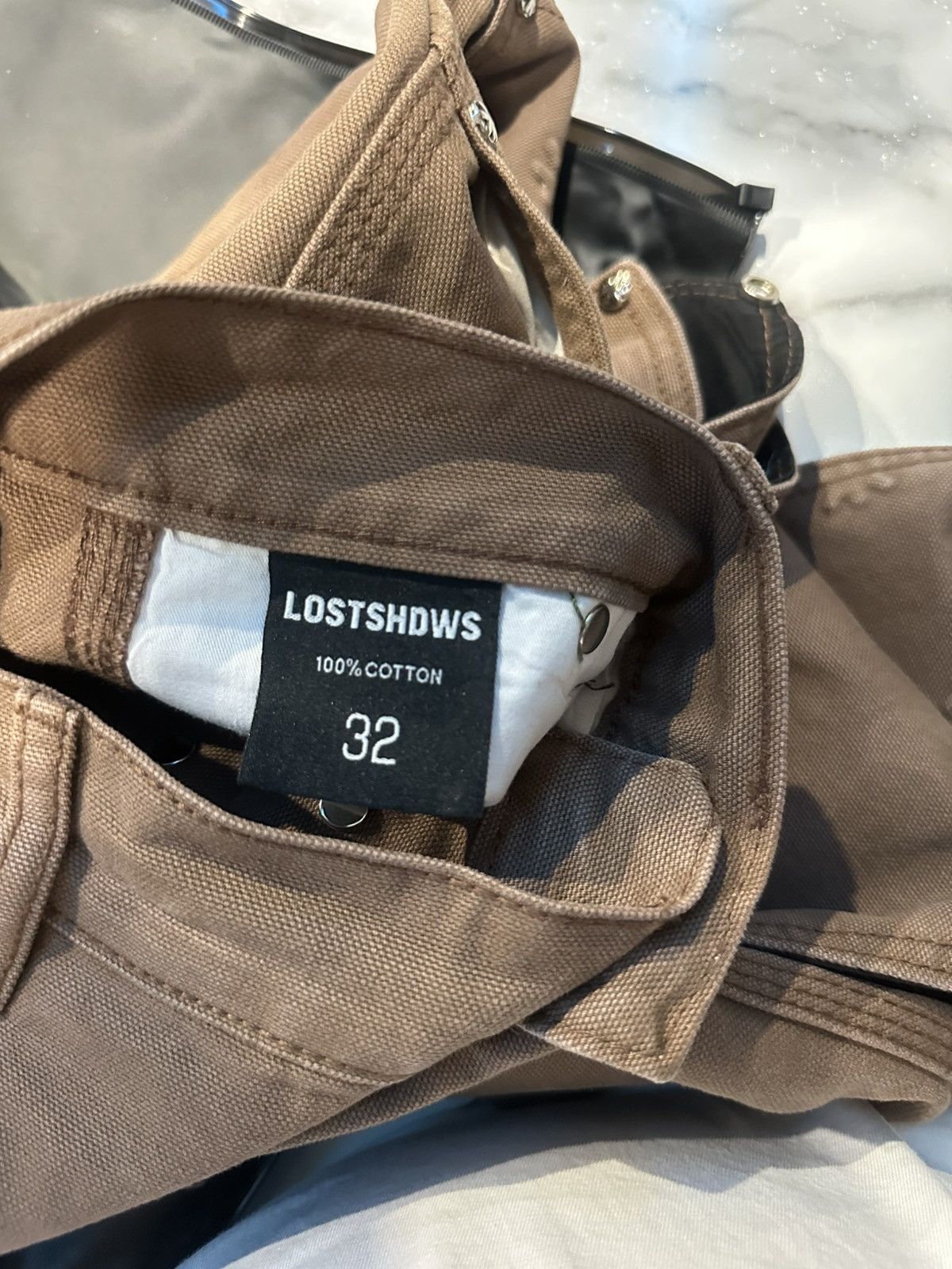 LOSTSHDWS Lost SHDWS Detachable Double Knee Cork Carpenter Jeans Size US 32 / EU 48 - 4 Thumbnail