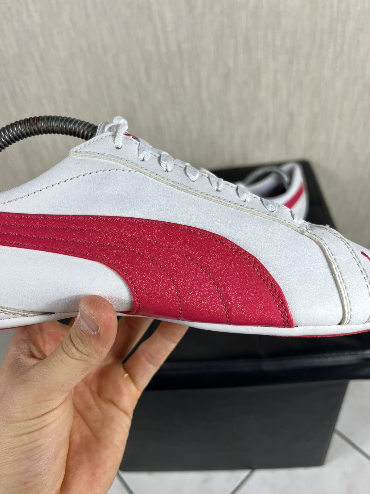 Puma Vintage Puma speed cat y2k sneakers shiny brocade pink shoes Size US 9.5 / IT 39.5 - 6 Thumbnail