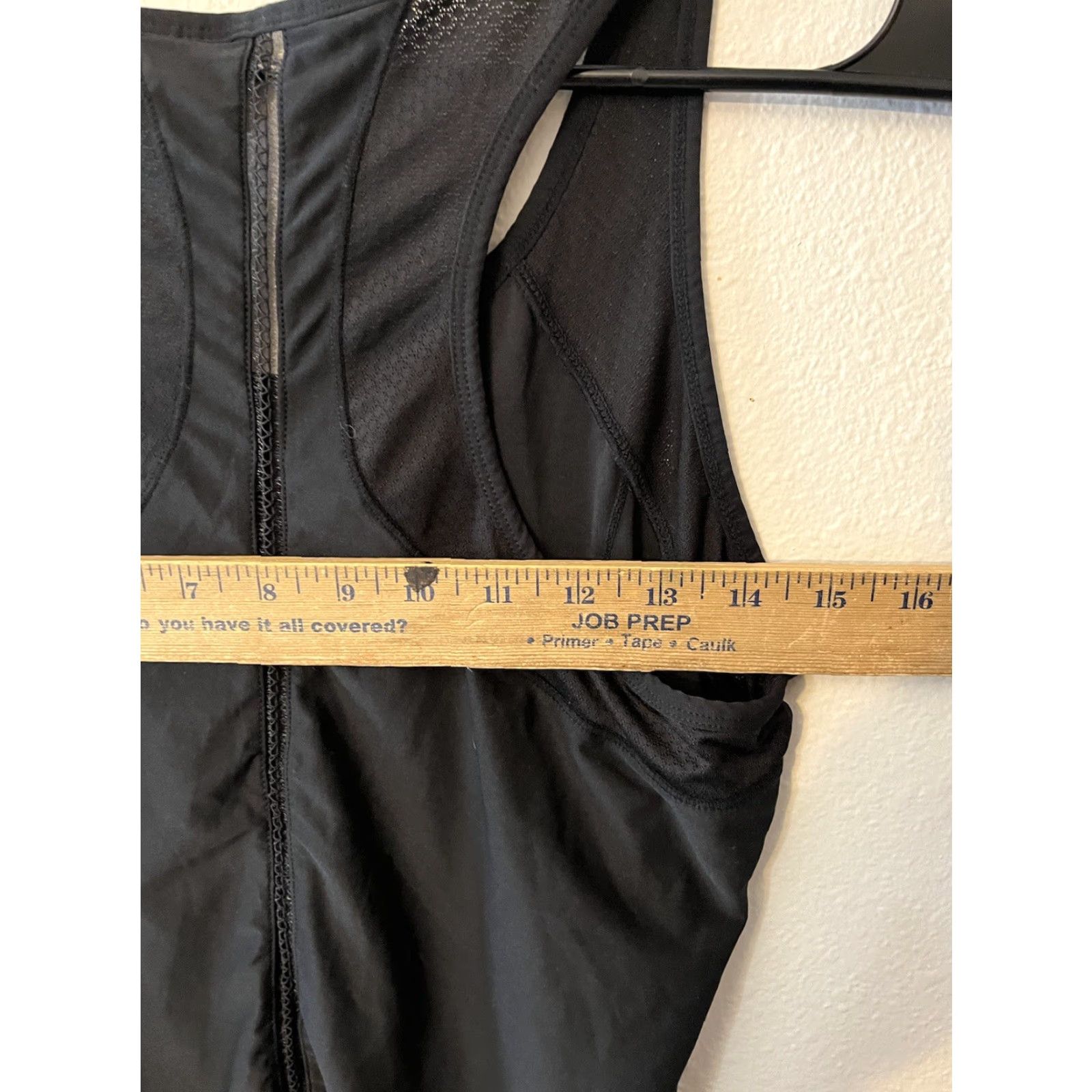 Avia Avia Tank Women's M Black Polyester Blend Performance Tank Top Racerback Short Sleeve Pullover Activewear Gym & Training Summer Womens M Black Stripe? Size M / US 6-8 / IT 42-44 - 5 Thumbnail