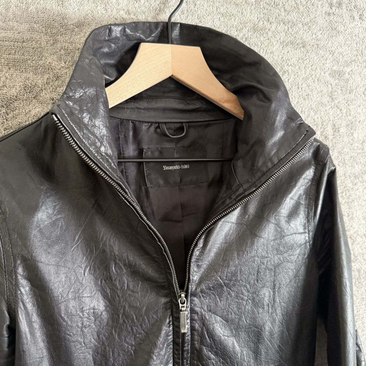 Yasuyuki Ishii Cow Leather Double Zip Riders Jacket