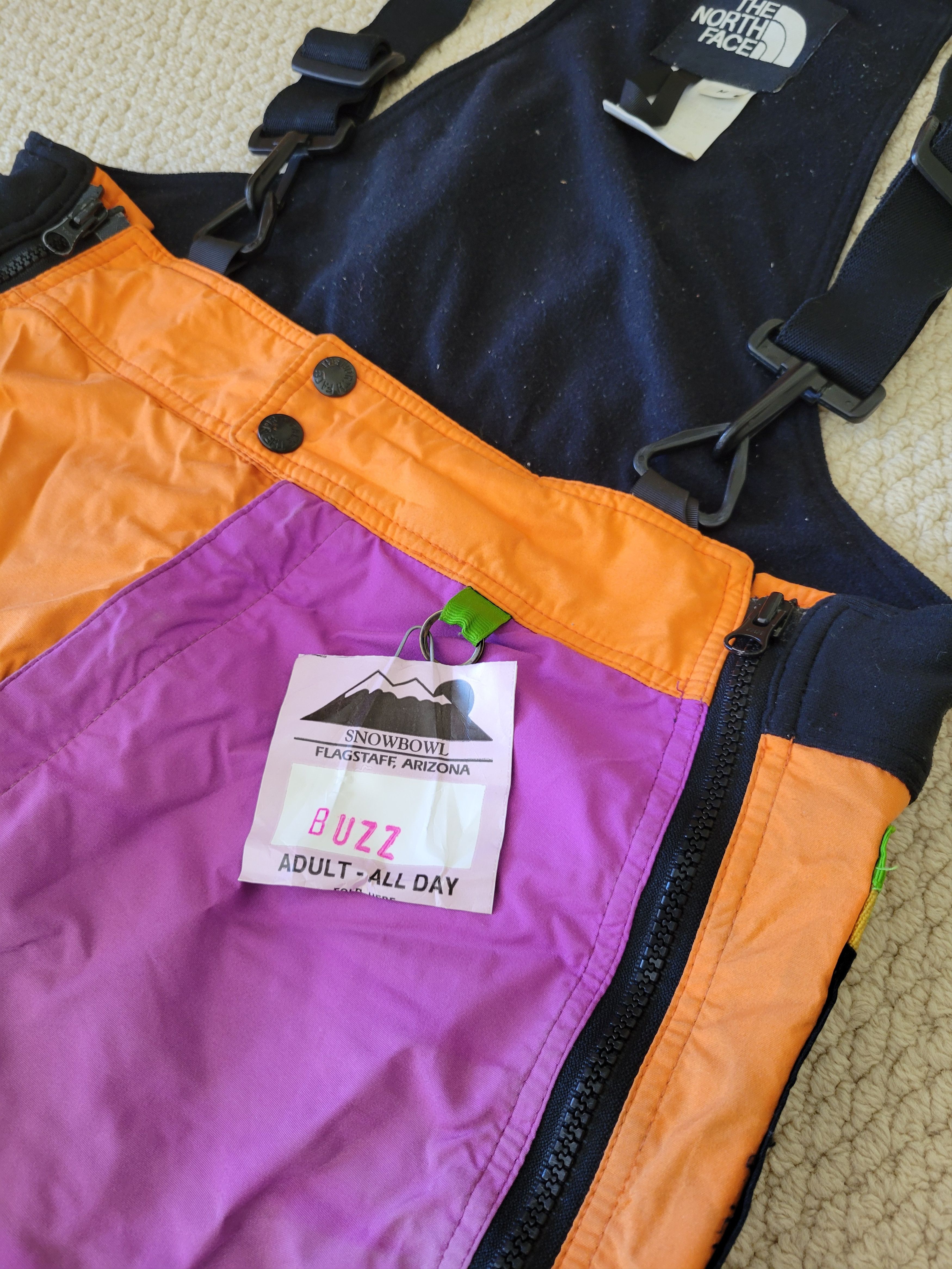 The North Face RARE Vintage TNF Mens Size M Ski Bibs USA Made Size US 34 / EU 50 - 10 Thumbnail