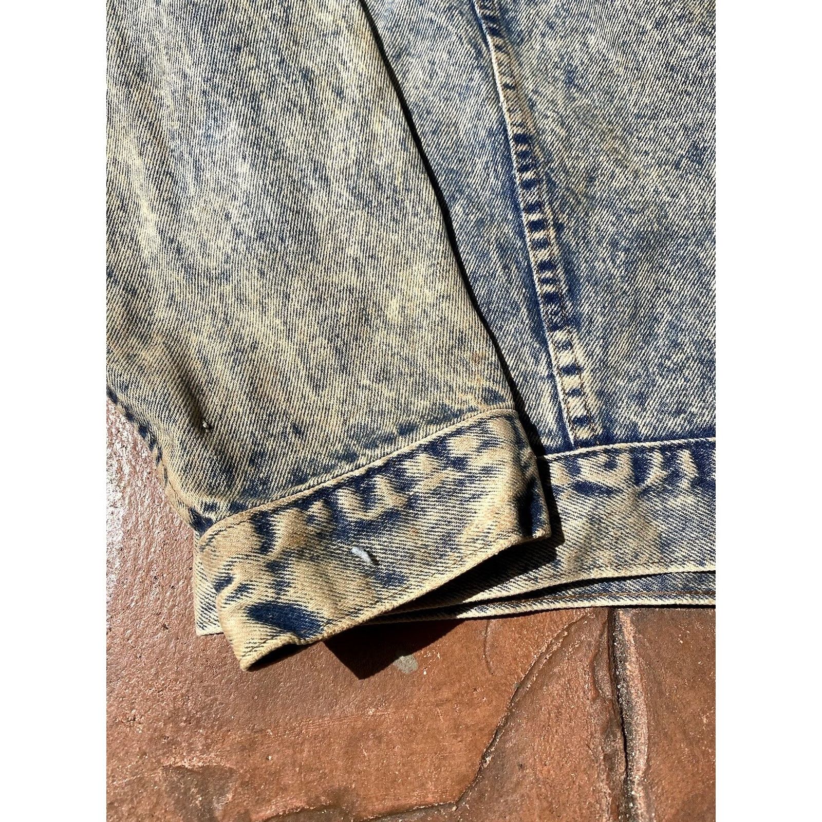 Denime VINTAGE Lyle Lovett Tour 1988 Denim Jacket Large USA Denim Jacket/Coat Size US L / EU 52-54 / 3 - 5 Thumbnail