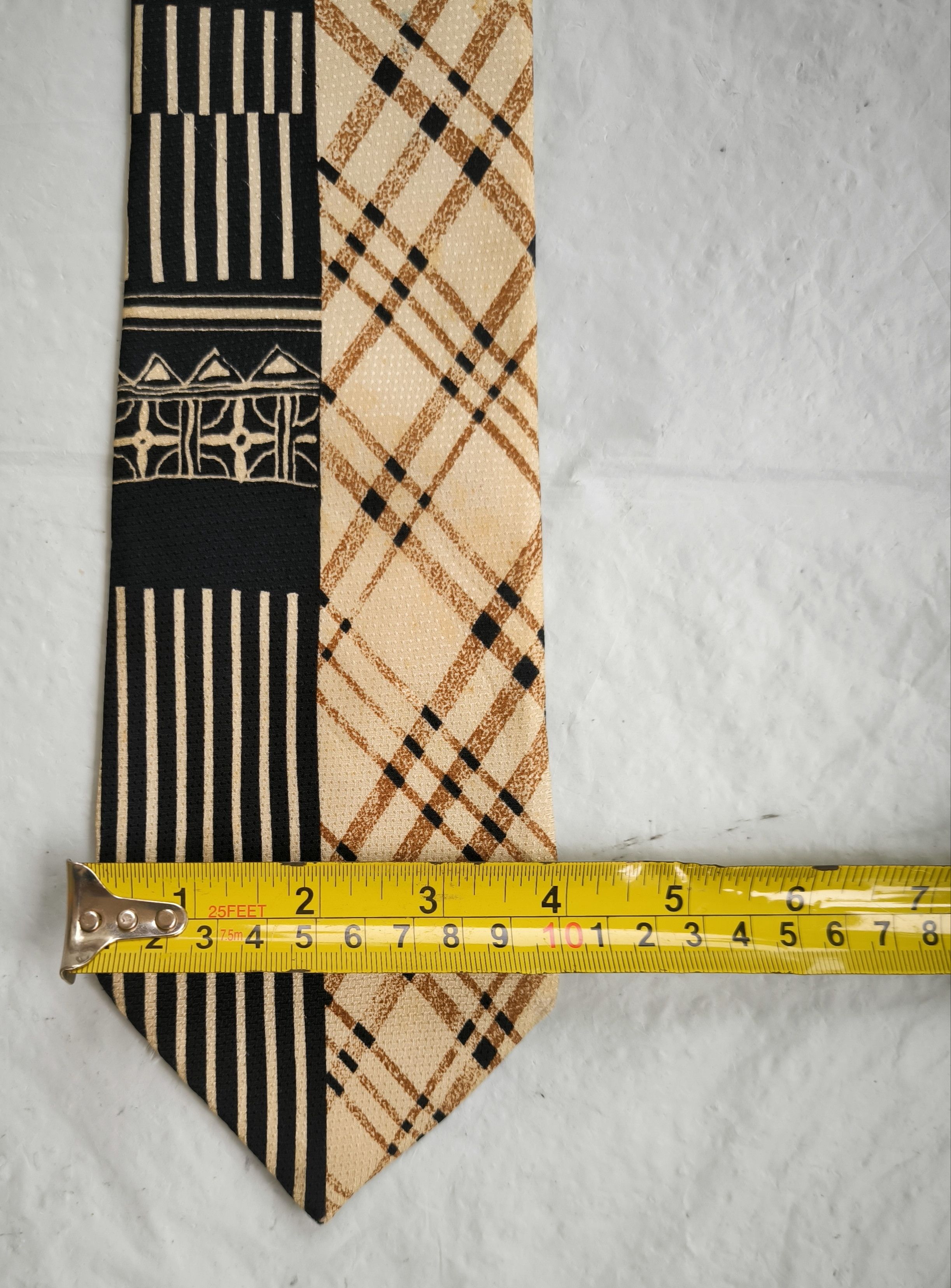 Givenchy Vtg GIVENCHY MONSIEUR abstract silk tie Size ONE SIZE - 5 Thumbnail