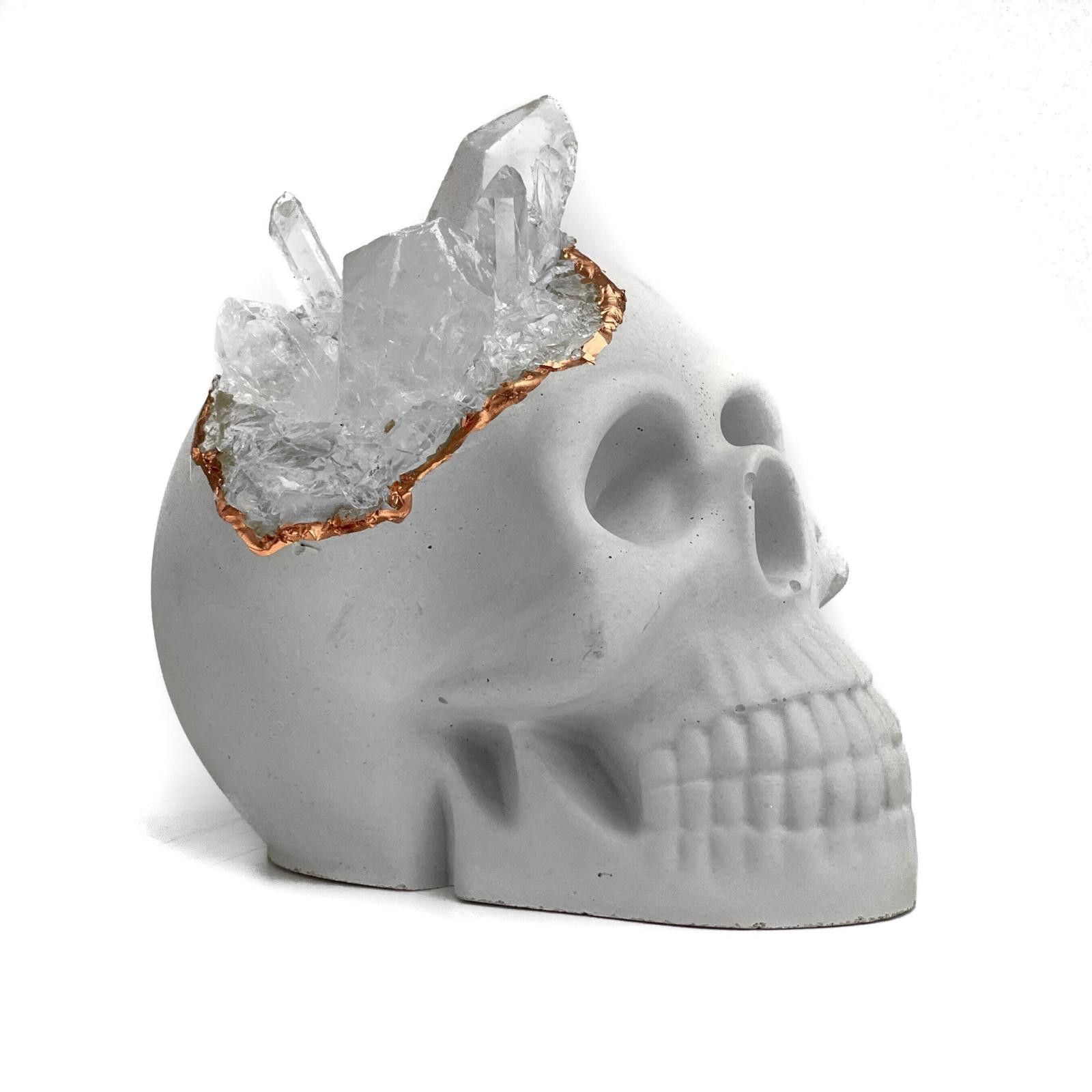 Other Big Clear Quartz Skull Head | Cluster Carved Crystals Lover Size ONE SIZE - 1 Thumbnail