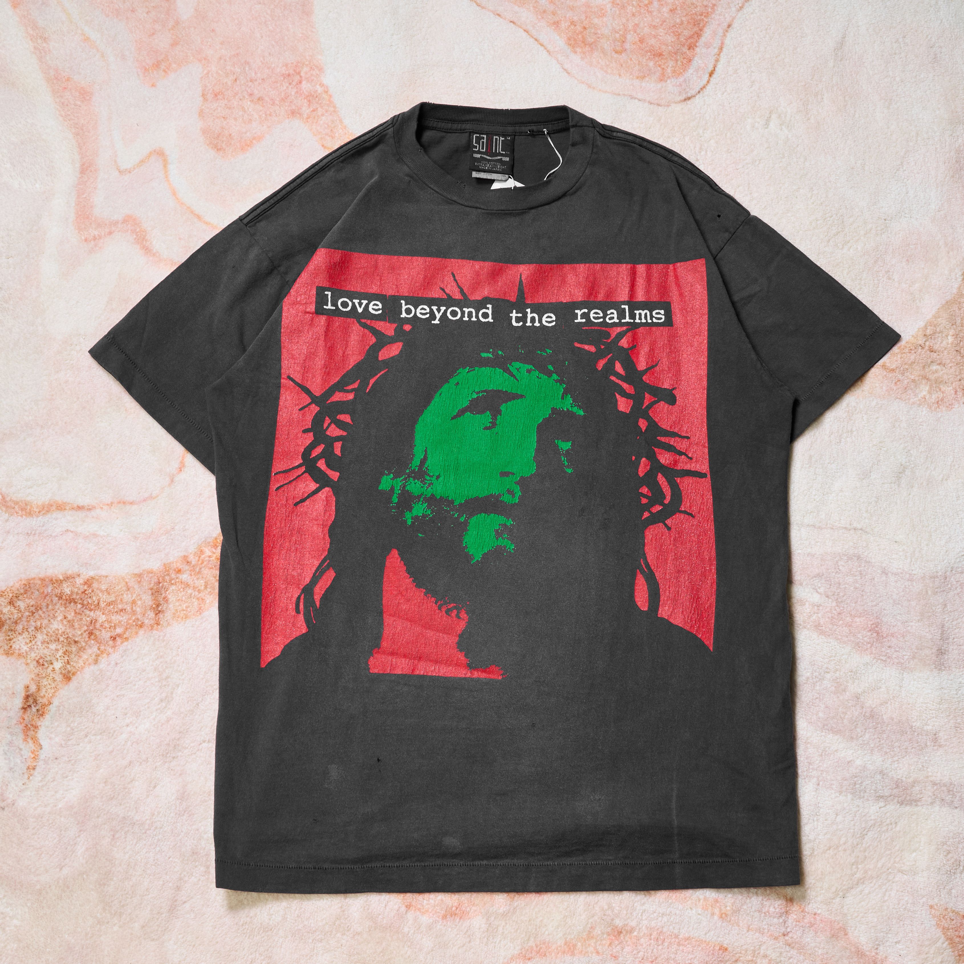 存在感絶大【Saint Mxxxxxx】Heart Apple T-shirt Saint Michael SAINT MXXXXXX APPLE HEART PRINT T-SHIRT | Grailed