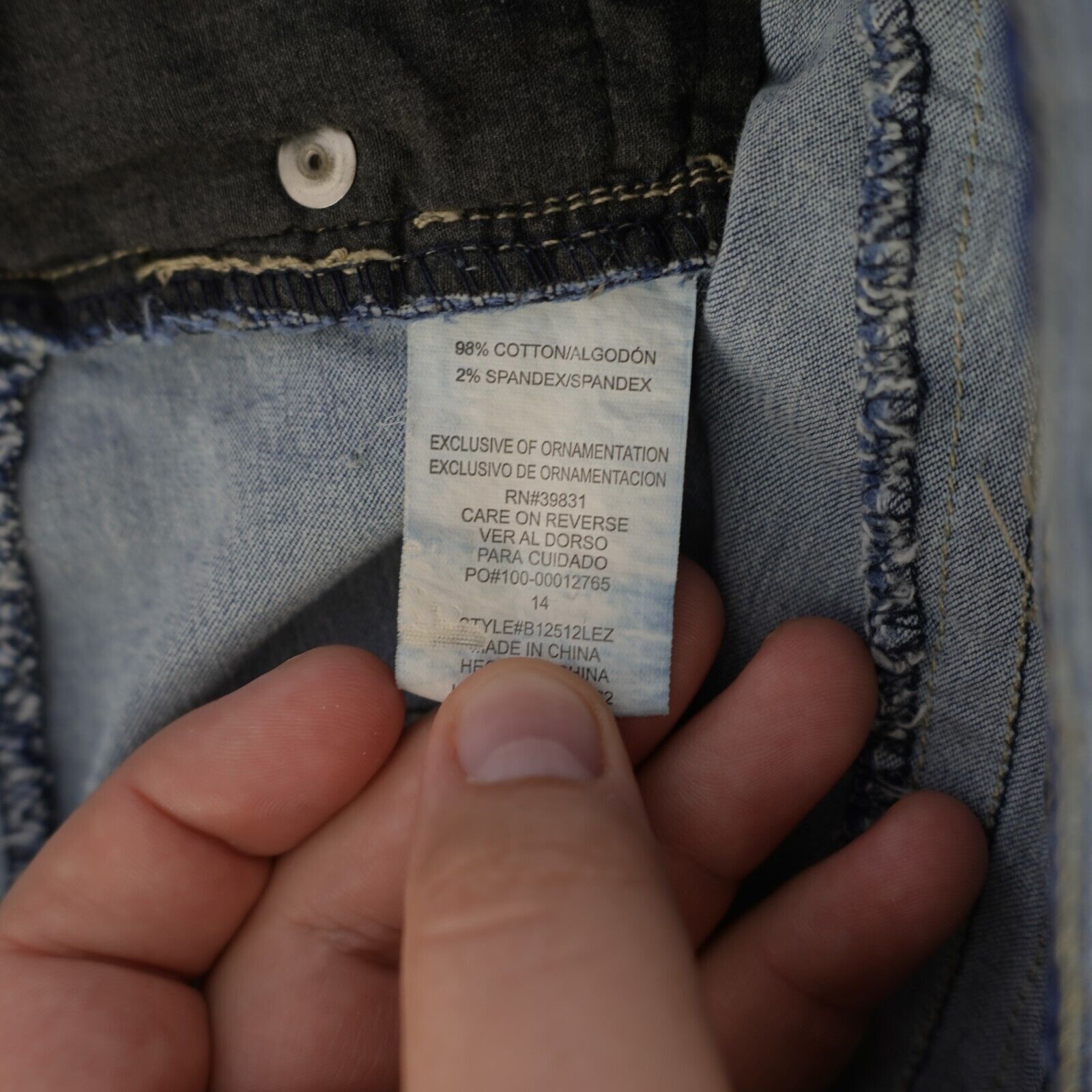 Designer Democracy Freedom Jegging Light Blue Denim Jeans Size 14 35/ Size 36" / US 14 / IT 50 - 9 Thumbnail