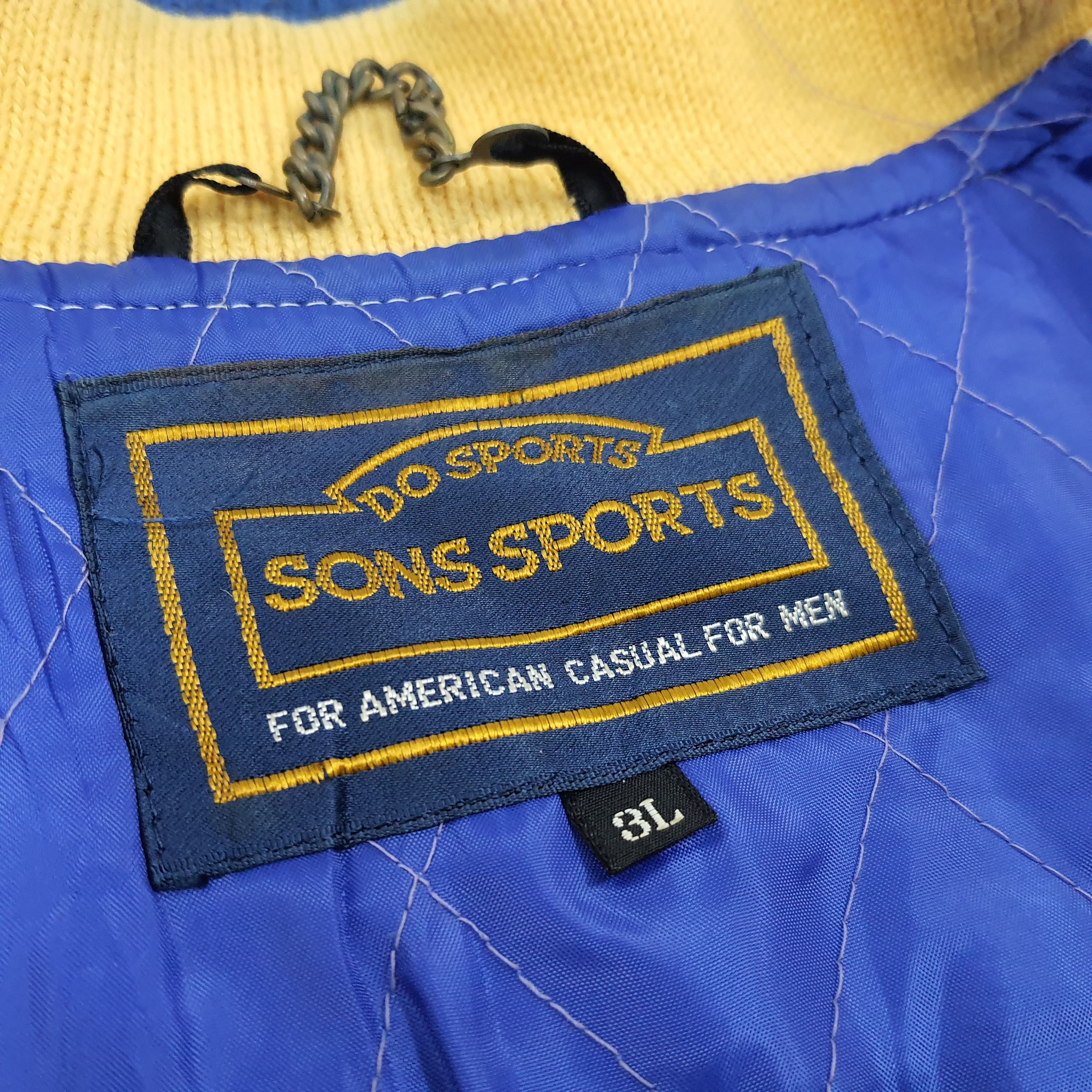 &SONS Vintage Varsity SONS Custom Skull Logo Jacket C275N25 Size US XL / EU 56 / 4 - 6 Thumbnail