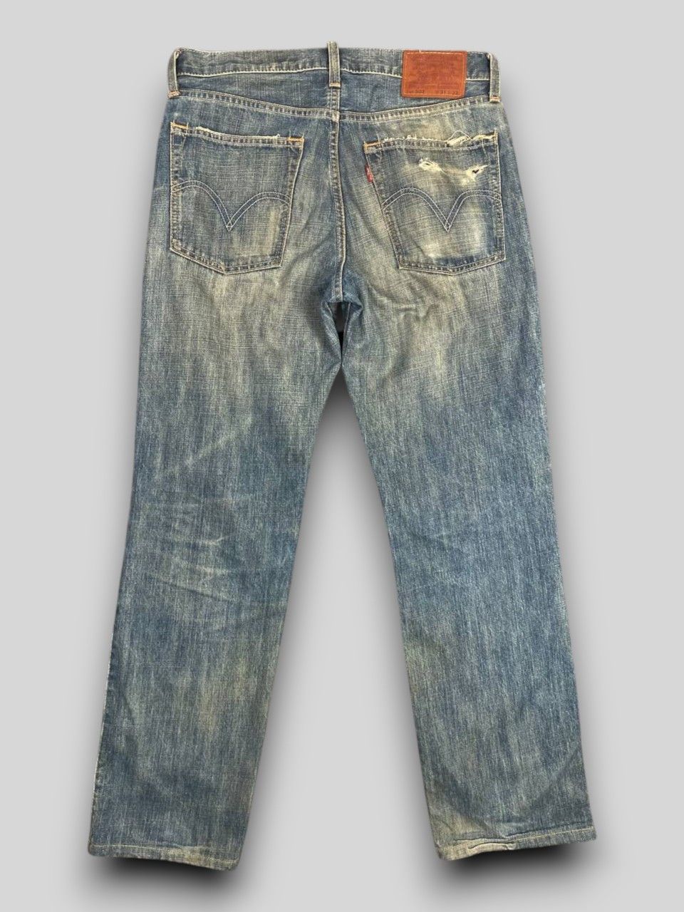 Levi's vintage 90s levis 502 rusty distressed denim nice design Size US 33 - 2 Thumbnail